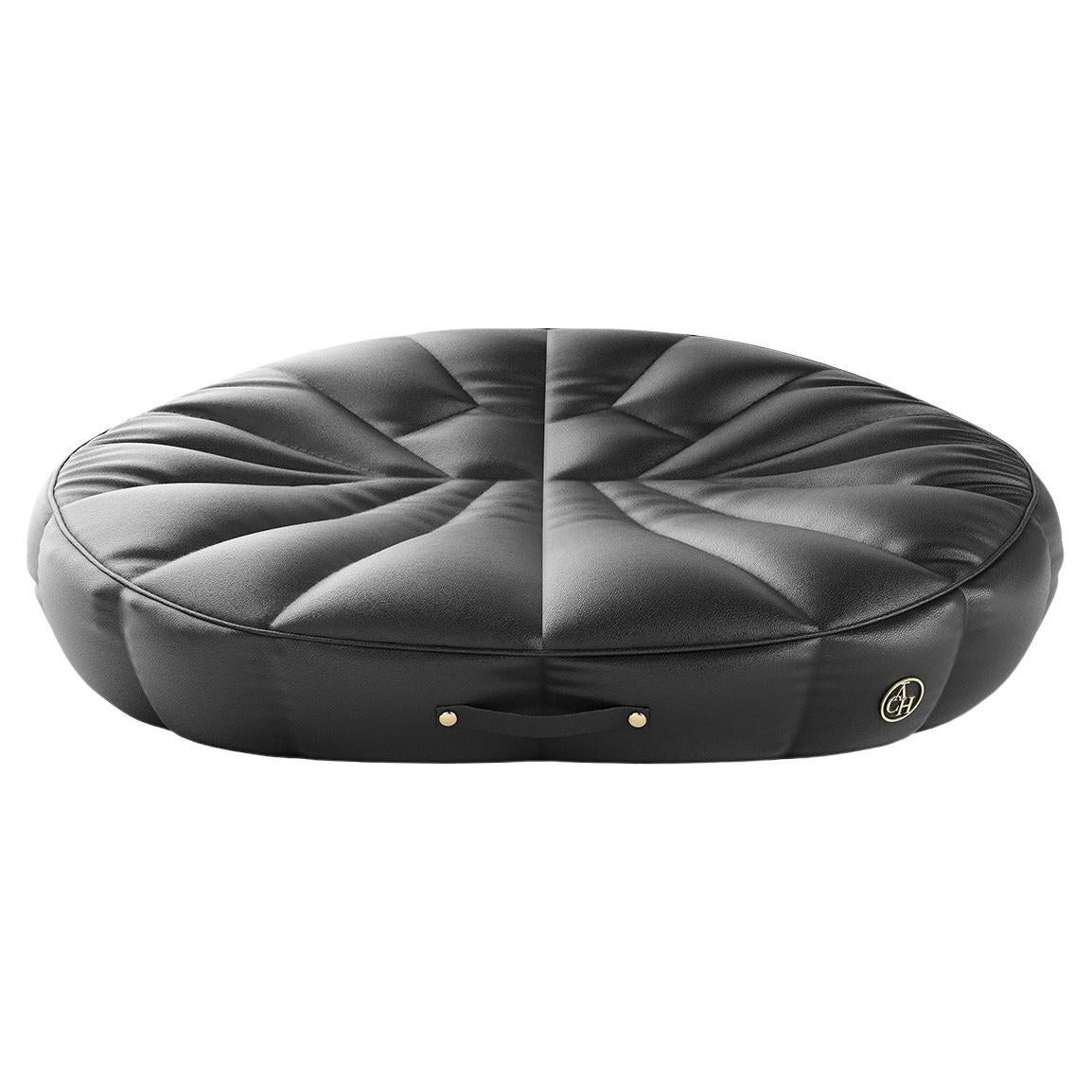 Large Black Modern Pet Bed, Vegan Leather Trendy Sofa for Dogs and Cats '2 Sizes' For Sale at