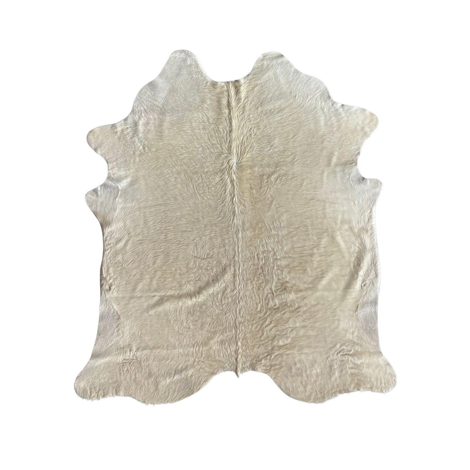 Tapis de luxe en peau de vache naturelle brésilienne blanche - XL en vente