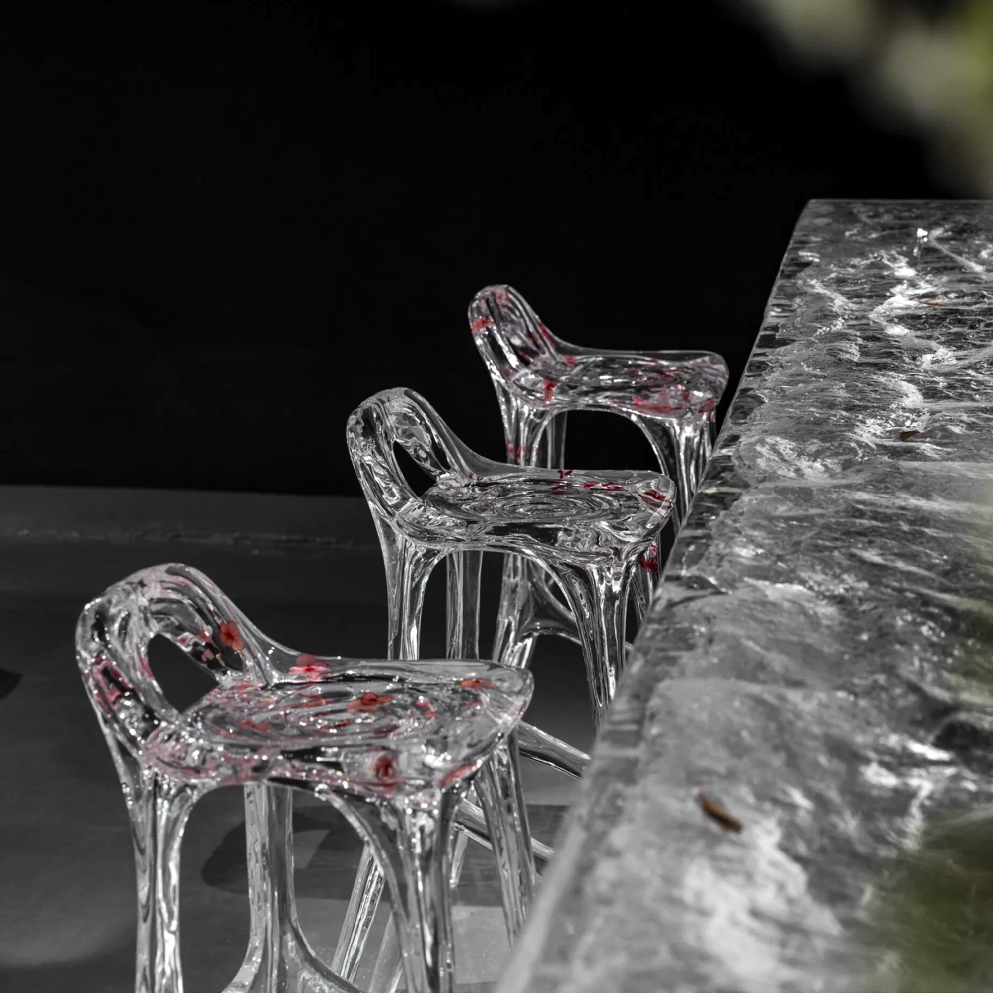 Luxuriöse, vom Meer inspirierte große Kücheninsel - Moderner Kücheninseltisch (Art déco) im Angebot