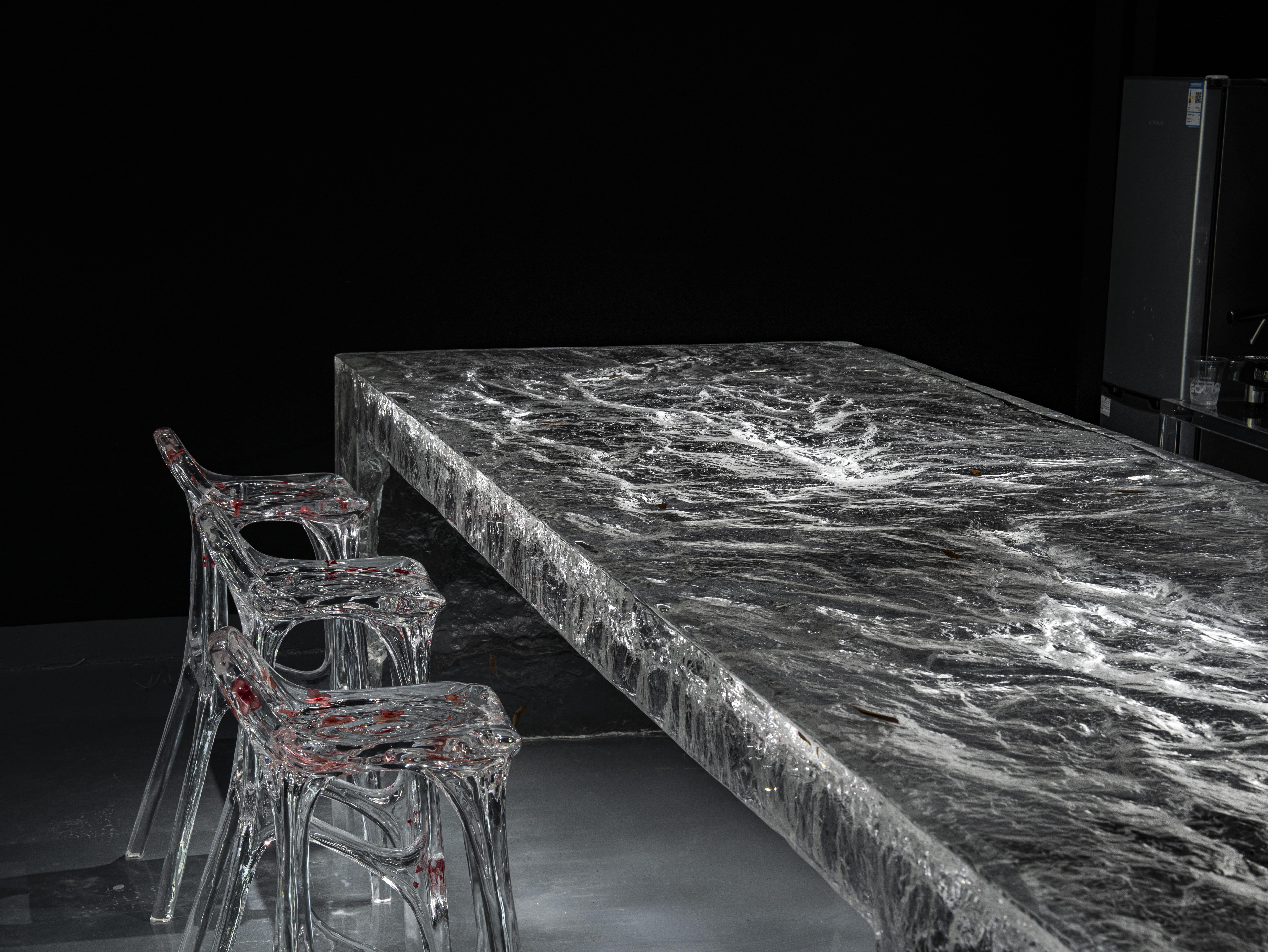 Contemporary Luxury Ocean-Inspired Large Kitchen Island – Modern Kitchen Island Table For Sale
