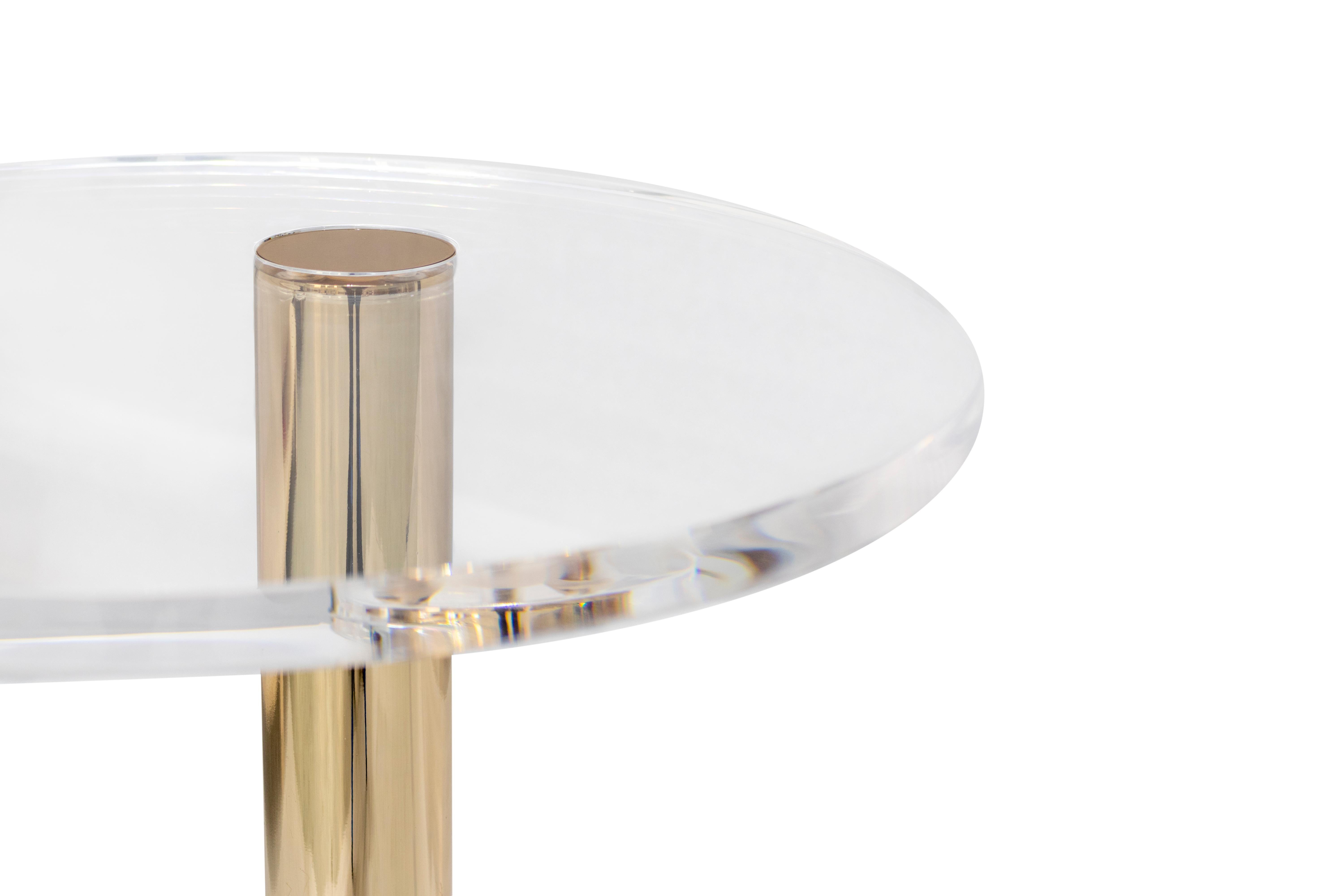 Portuguese Luxury Outdoor Side Table with Marble Top For Sale