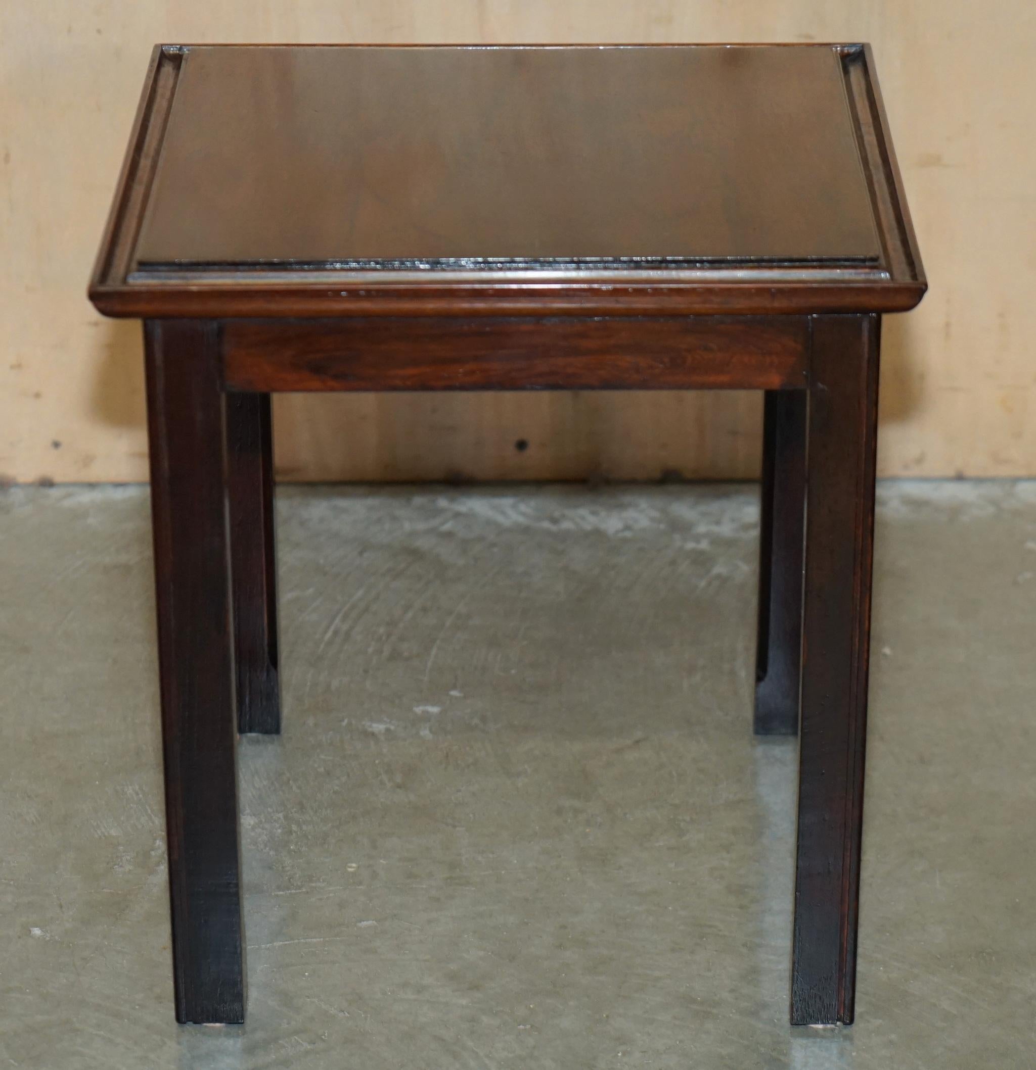 Hardwood LUXURY PAIR OF SMALL MID CENTURY MODERN HARDWOOD SIDE END LAMP WiNE TABLES For Sale
