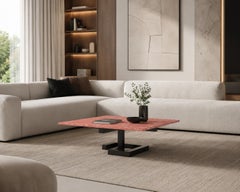 Luxury Red Marble Coffee Table Mina Joaquín Moll Bespoke Modern Design Furniture