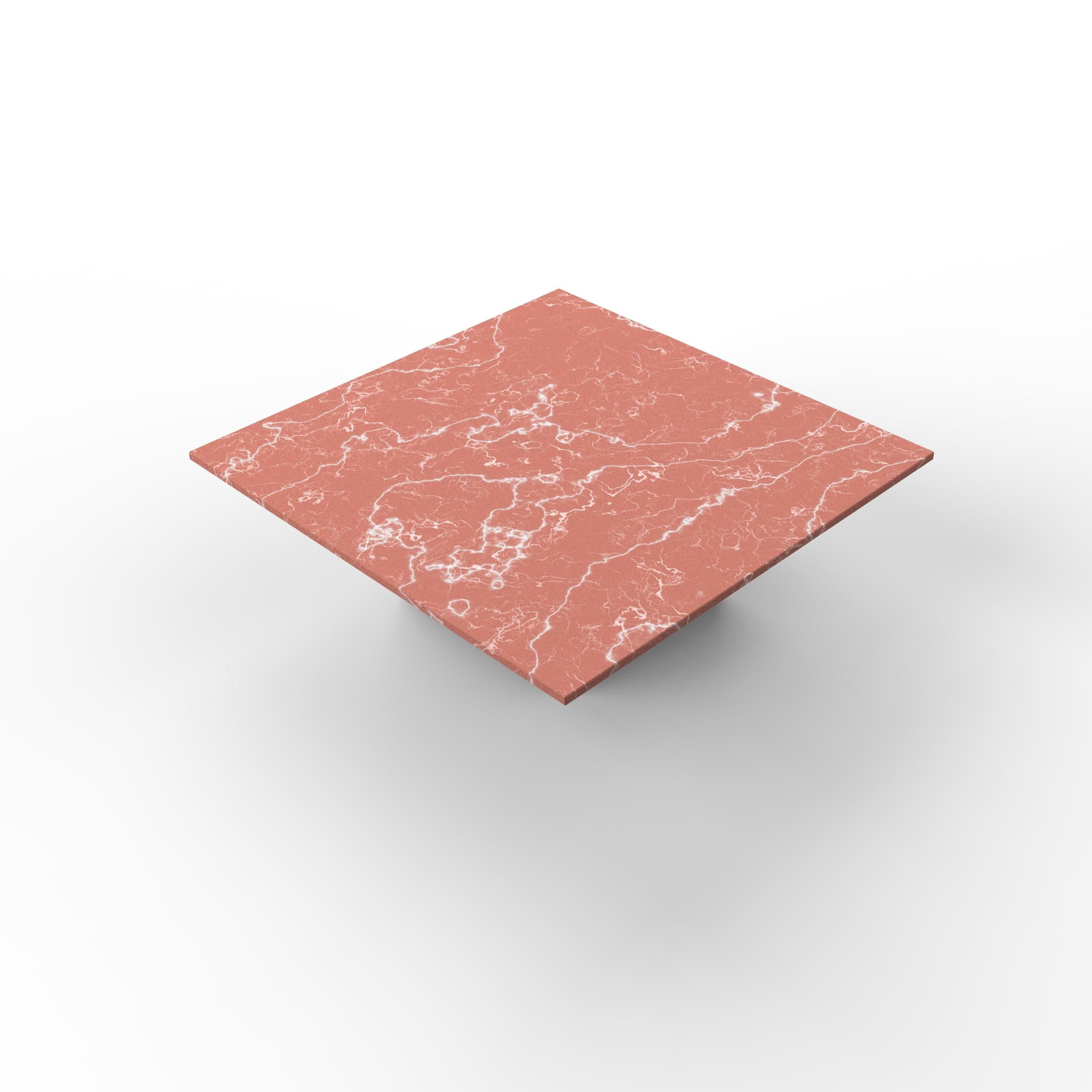 Luxuriöser Couchtisch aus rotem Marmor Mina Joaquín Moll Bespoke Modern Design Möbel (Moderne) im Angebot