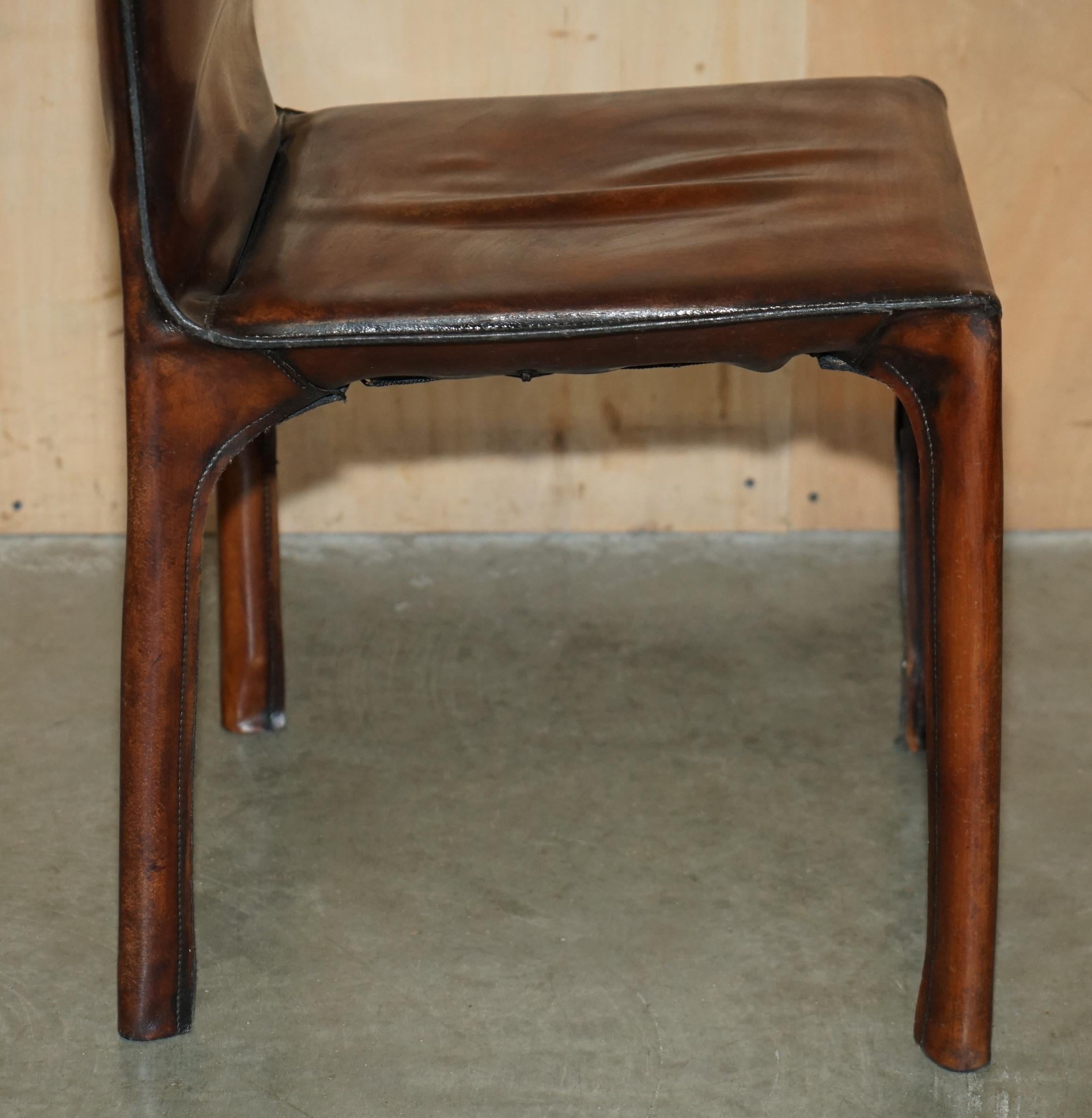 LUXUS RESTORIERT 1977 MARIO BELLINI FÜR MATTEO GRASSI CAB 412 DESK / DiNING CHAIR im Angebot 5