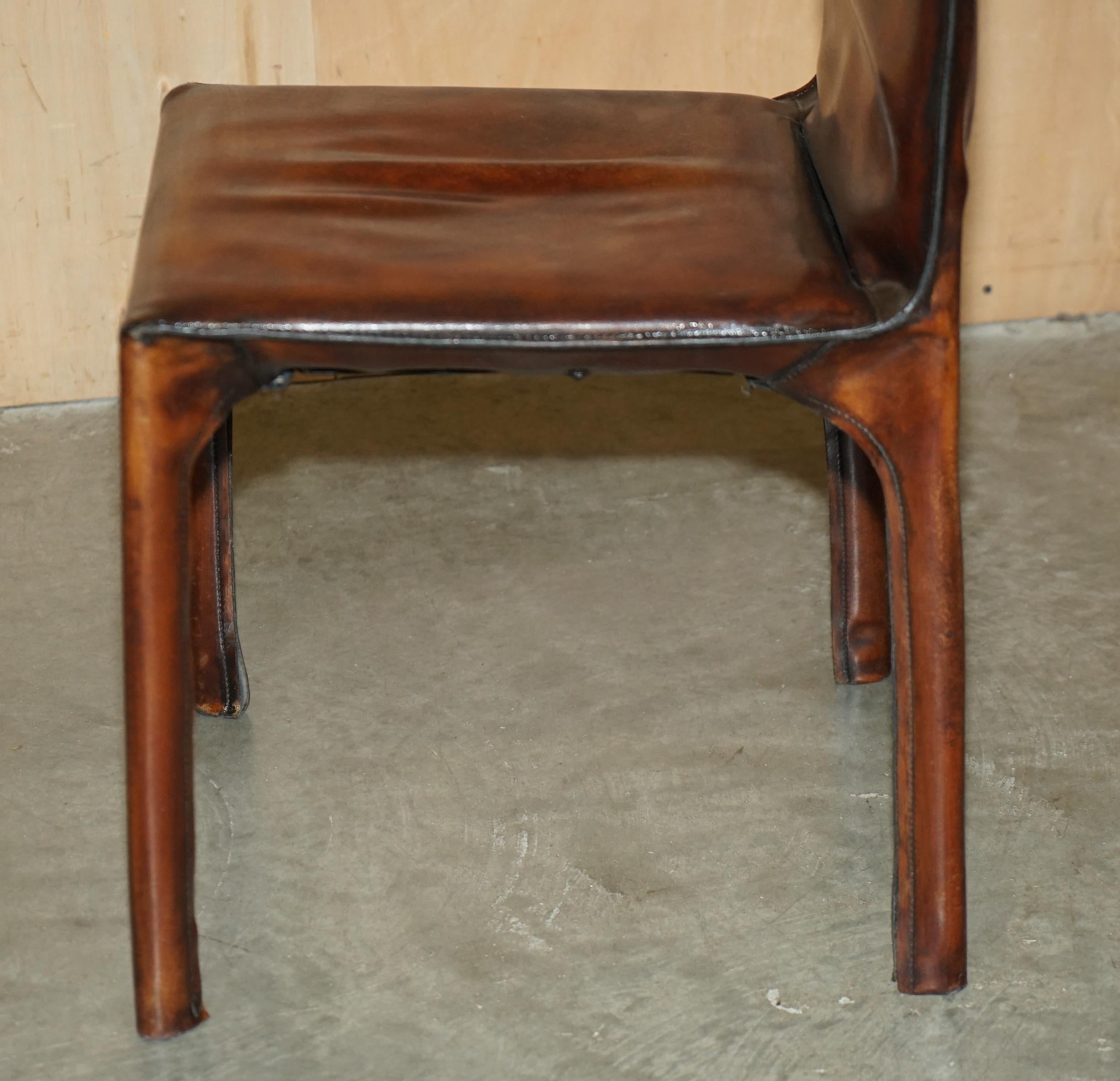 LUXUS RESTORIERT 1977 MARIO BELLINI FÜR MATTEO GRASSI CAB 412 DESK / DiNING CHAIR im Angebot 9