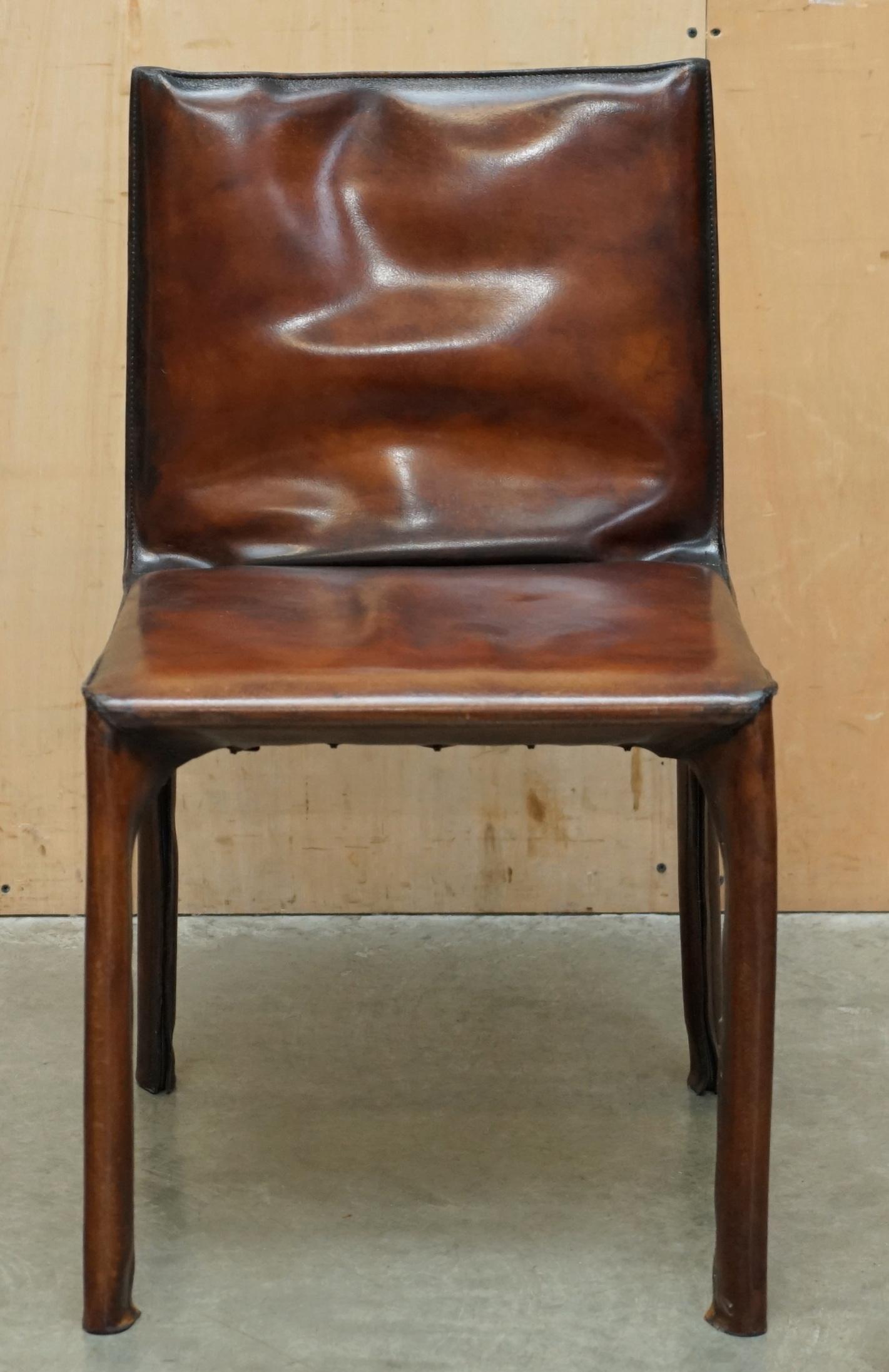 LUXUS RESTORIERT 1977 MARIO BELLINI FÜR MATTEO GRASSI CAB 412 DESK / DiNING CHAIR (Moderne der Mitte des Jahrhunderts) im Angebot