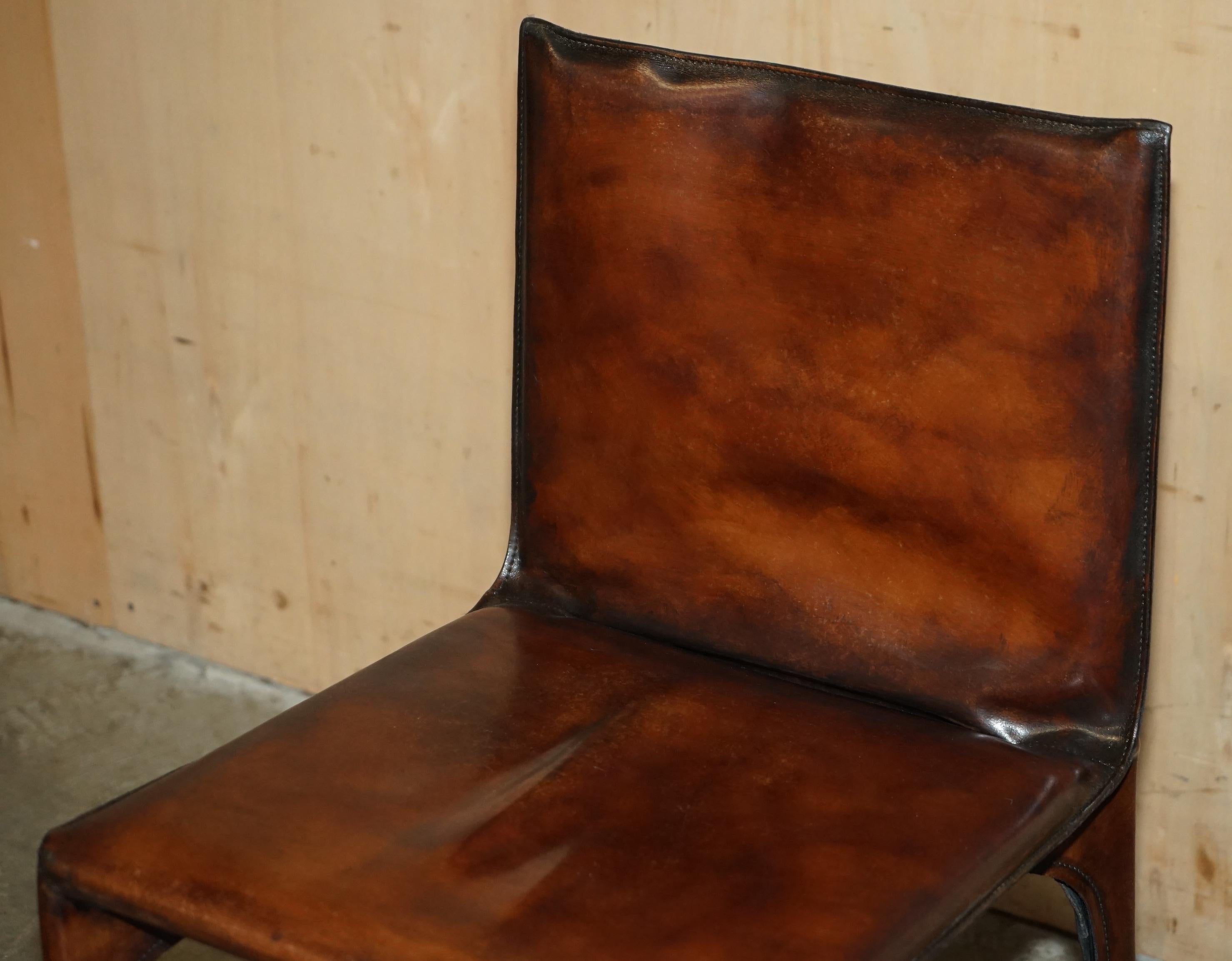 LUXUS RESTORIERT 1977 MARIO BELLINI FÜR MATTEO GRASSI CAB 412 DESK / DiNING CHAIR im Zustand „Gut“ im Angebot in West Sussex, Pulborough