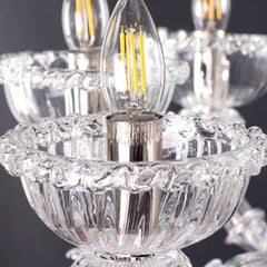 Luxury Rezzonico Chandelier 9 Arms Crystal Glass by Multiforme