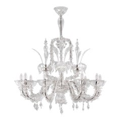 Lampadario di lusso Rezzonico a 9 bracci in vetro cristallo di Multiforme