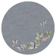 Luxury Round Hand Knotted Butterfly Nepalese Rug. Wool
Silk. Gray Luxury Round Hand Knotted Butterfly Nepalese Rug. Wool
Silk. Gray