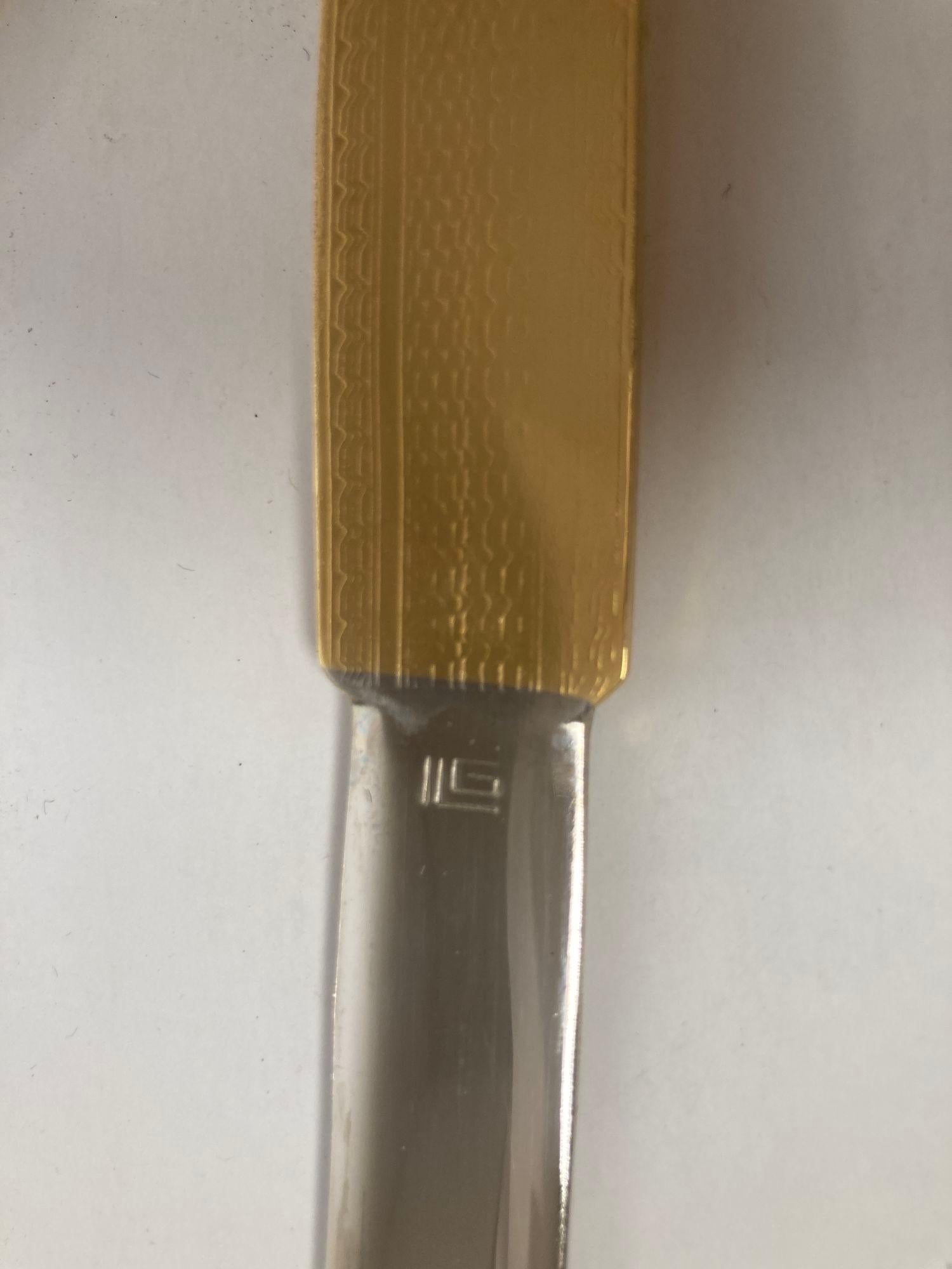 Luxuriöses Schreibtischset aus Sattelleder und Messing (Metall) im Angebot