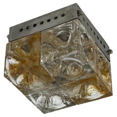 Luxus-Wandleuchter Poliarte 'Denebe' - Handgefertigte Bernsteinglas Lights 1970er