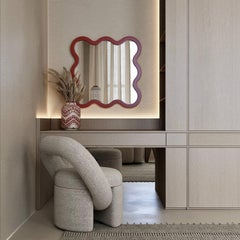 Luxury Sculptural Square Wall Mirror in Black Color – Hvyli 8 by oitoproducts