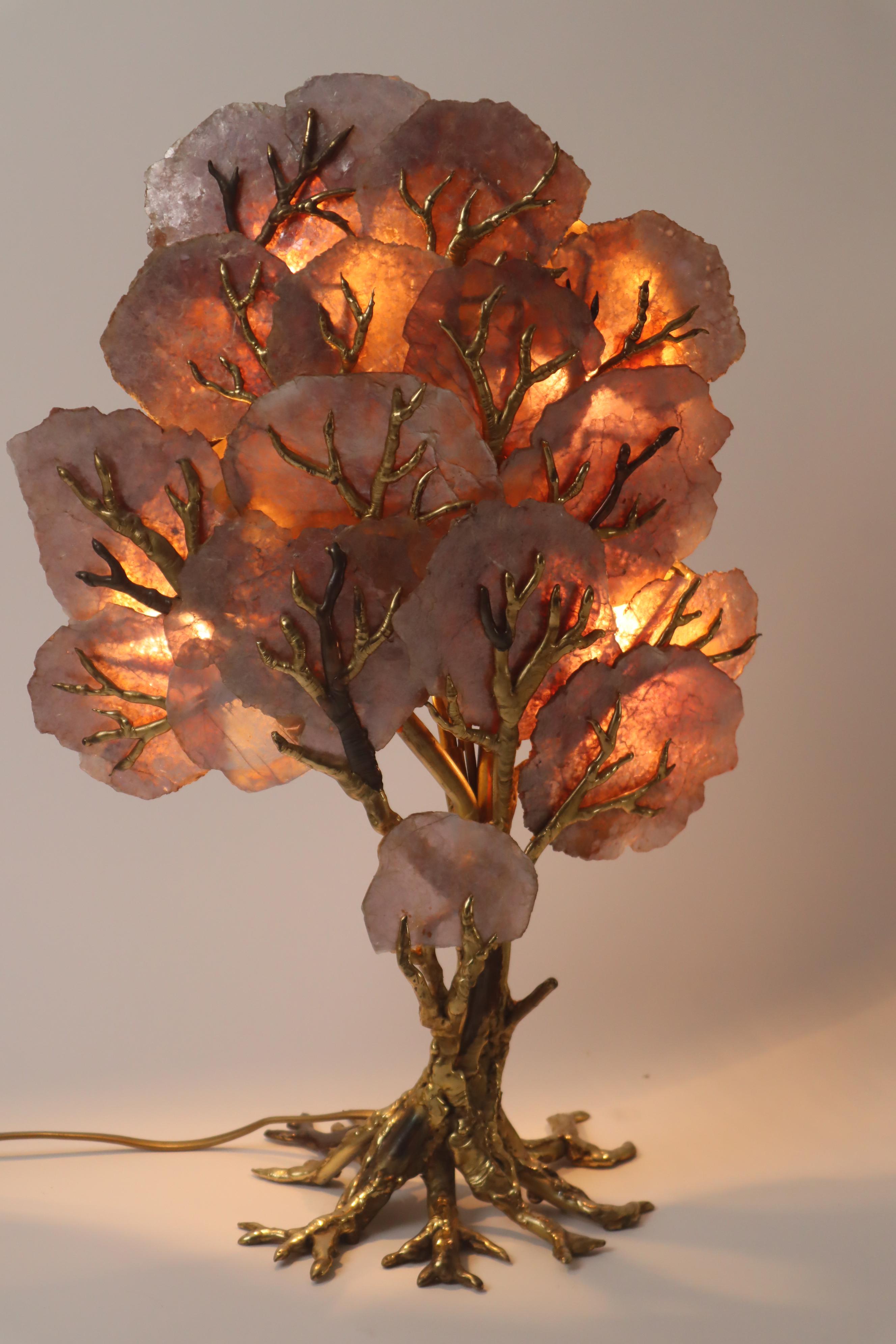 Lámpara árbol escultura de lujo de Richard Faure para Maison Honore Paris Brutalista en venta
