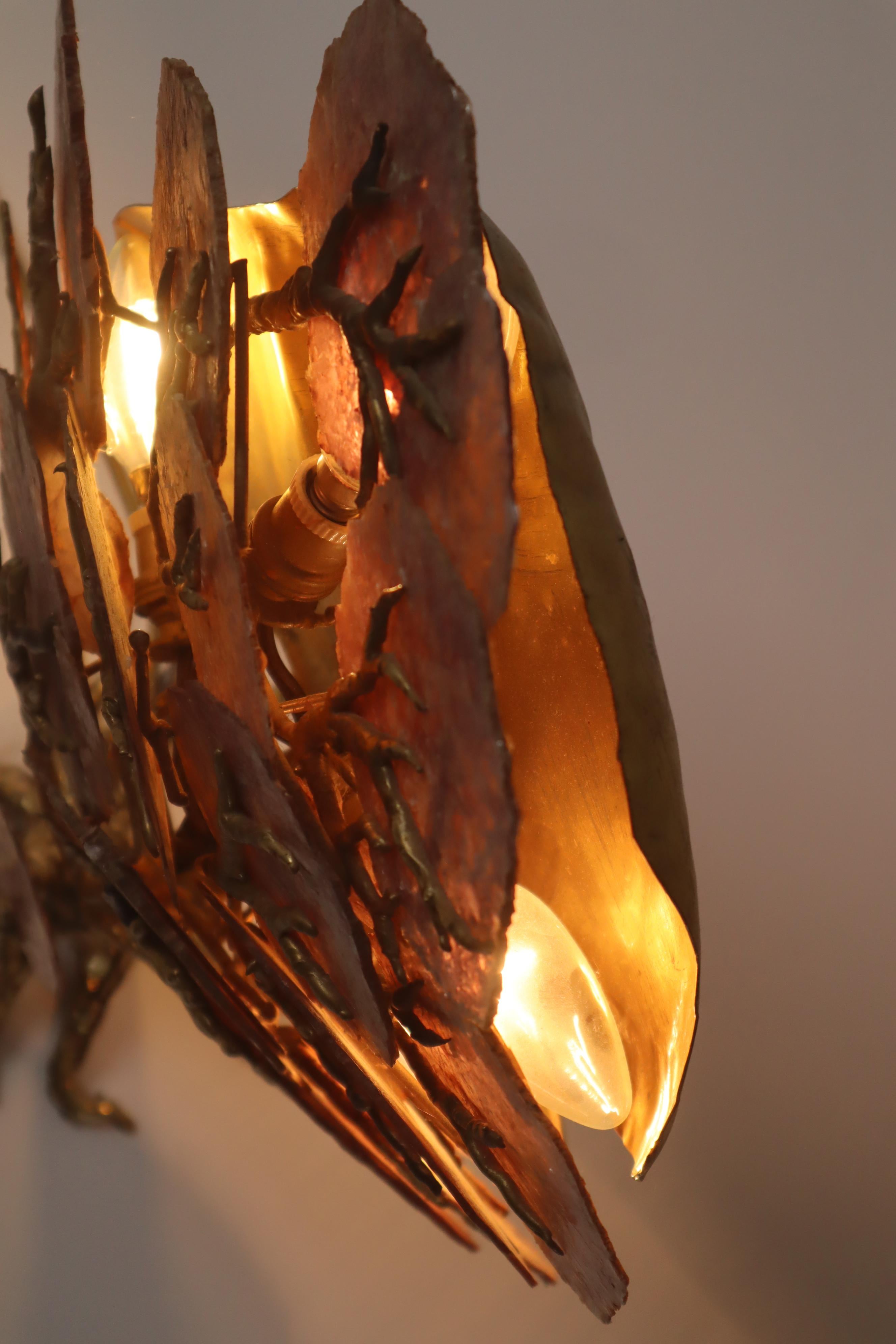 Lámpara árbol escultura de lujo de Richard Faure para Maison Honore Paris Tallado a mano en venta
