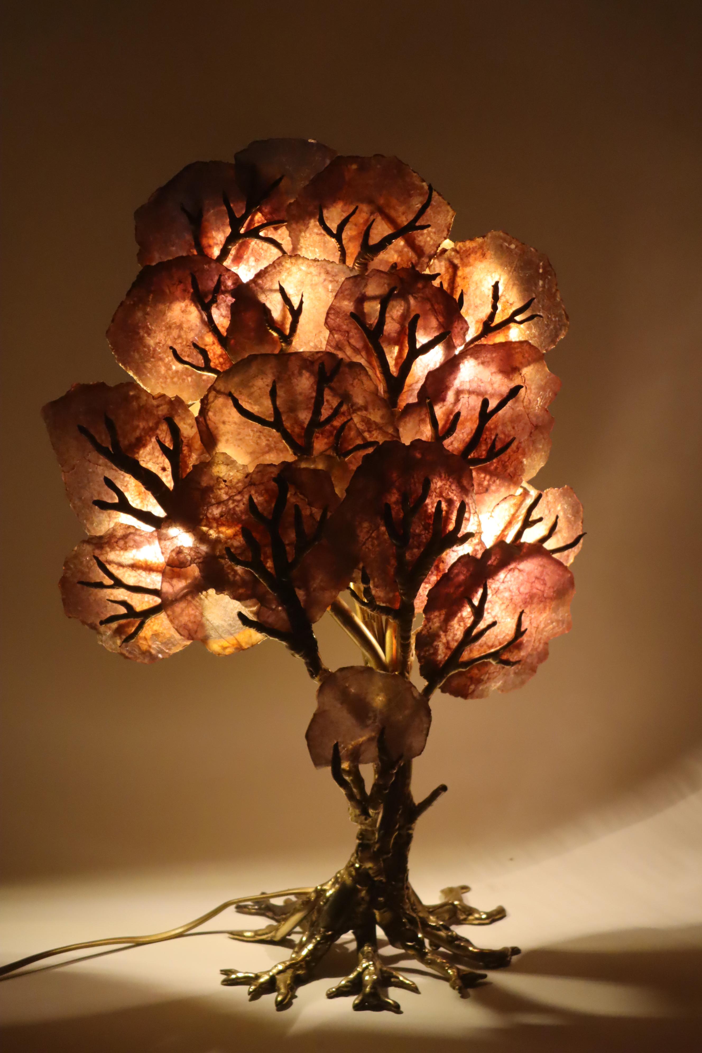 Lámpara árbol escultura de lujo de Richard Faure para Maison Honore Paris en Bueno estado para la venta en Hannover, DE