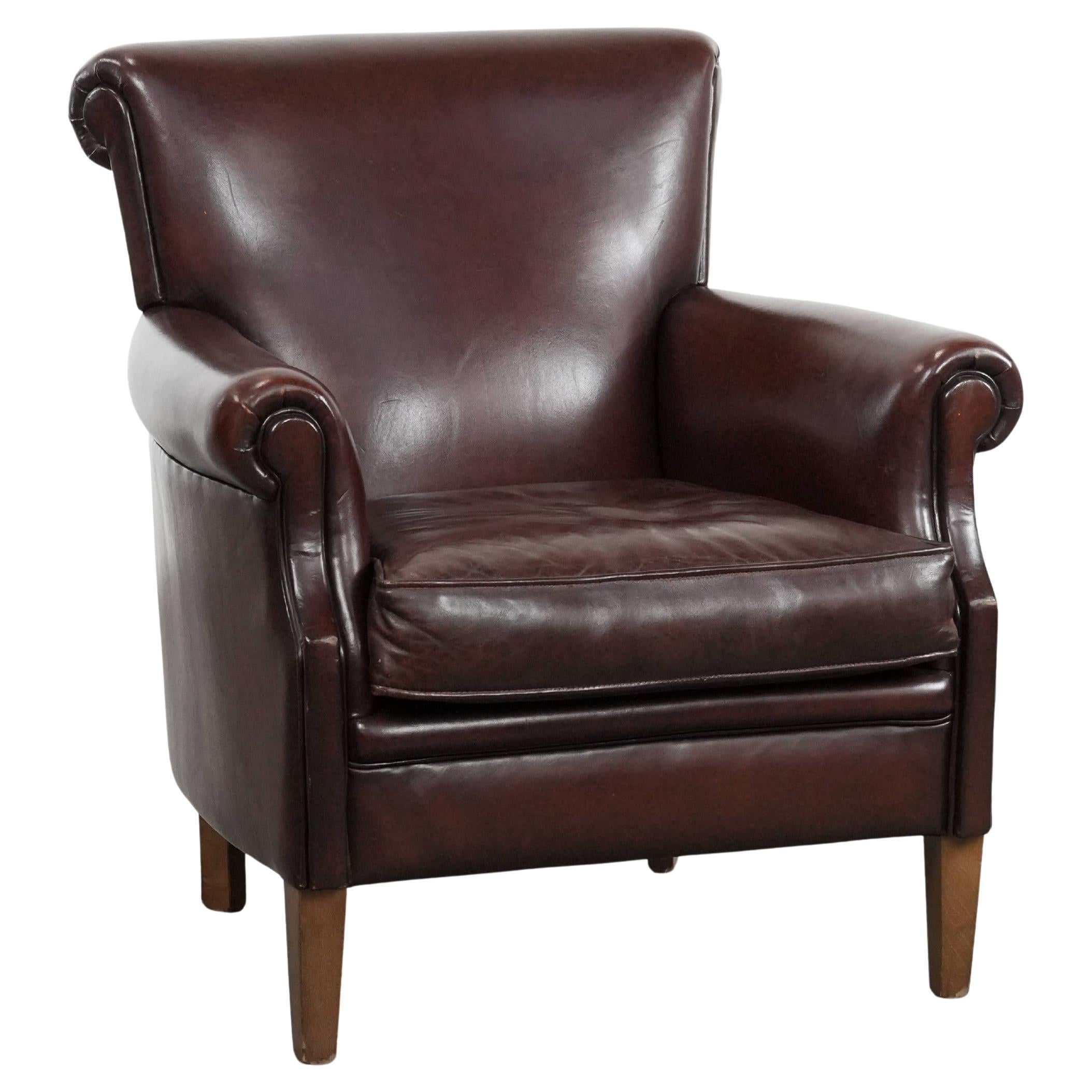 Luxury Sheep Leather Armchair with a Timeless Look