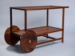 Carrello da bar di lusso in legno massiccio Pitta con design brasiliano senza tempo