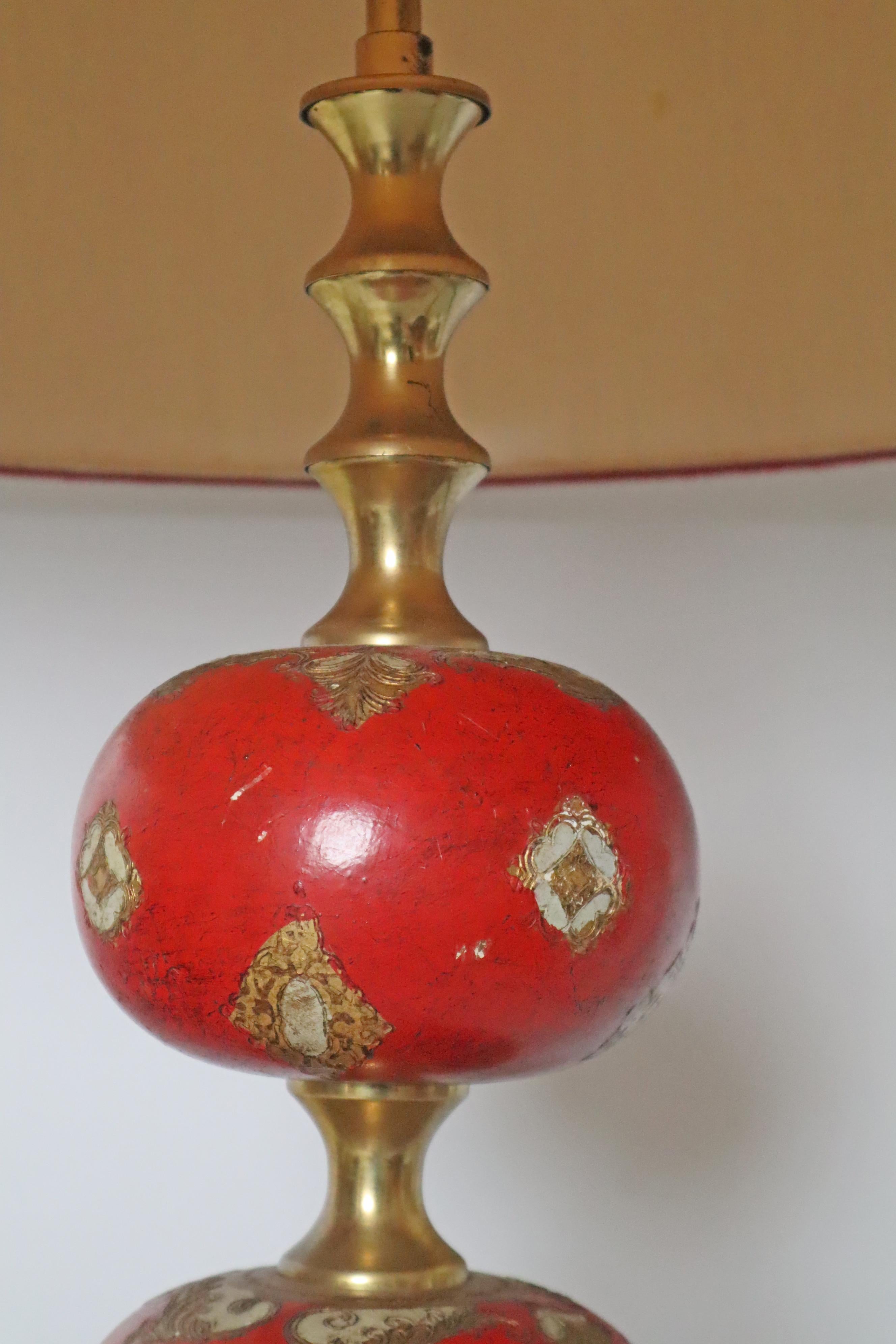 Luxuriöse schwedische skandinavisch moderne rote Stehlampe Stilarmatur Tranas, 1960er Jahre im Angebot 3