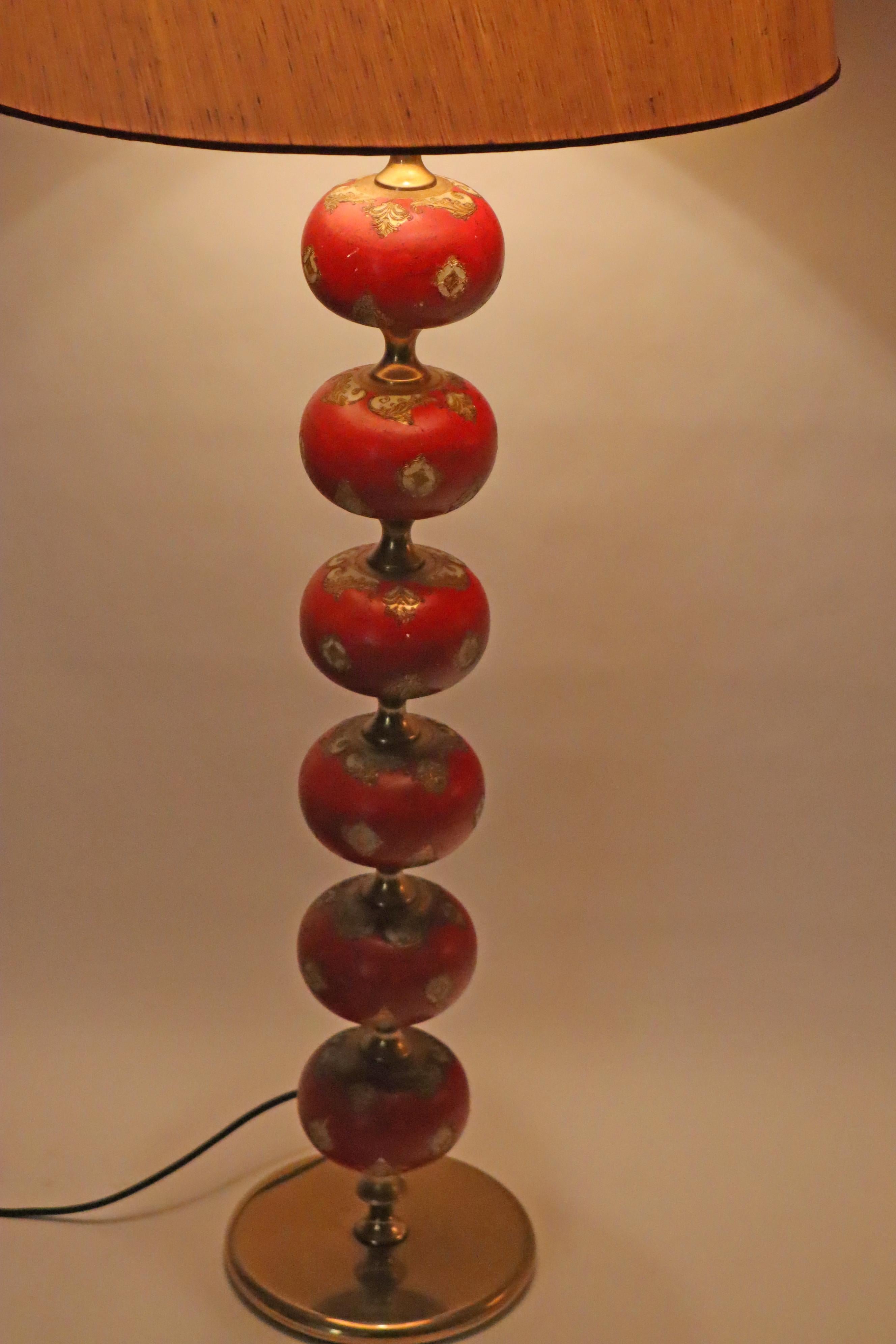 Luxuriöse schwedische skandinavisch moderne rote Stehlampe Stilarmatur Tranas, 1960er Jahre im Angebot 6