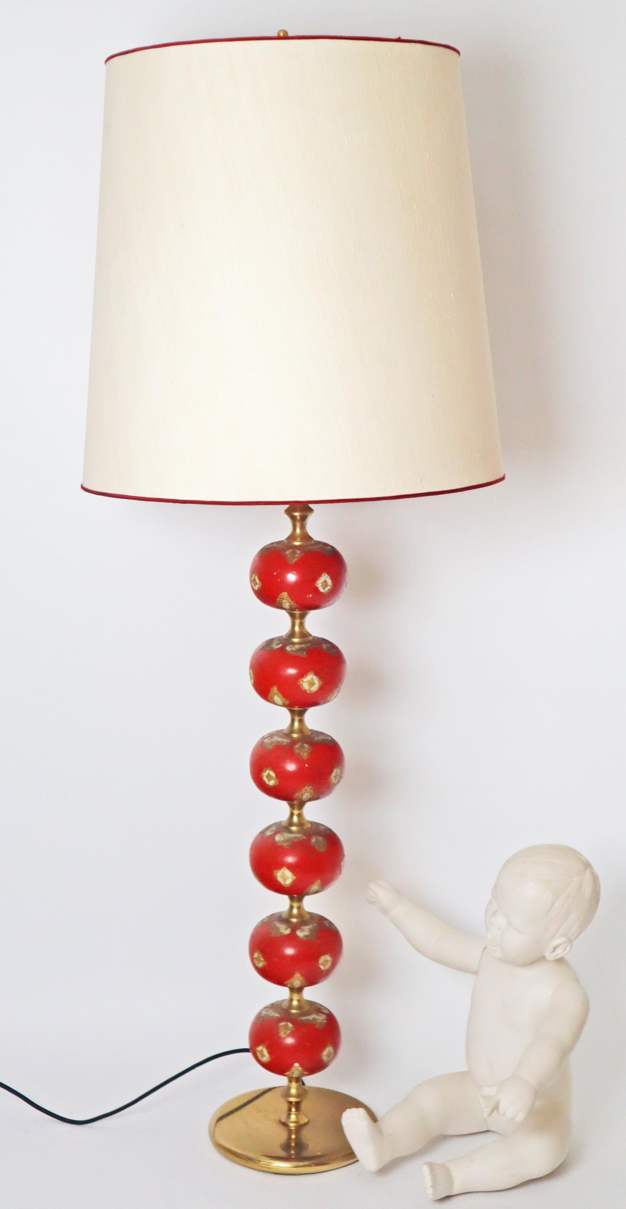 Luxuriöse schwedische skandinavisch moderne rote Stehlampe Stilarmatur Tranas, 1960er Jahre im Angebot 9