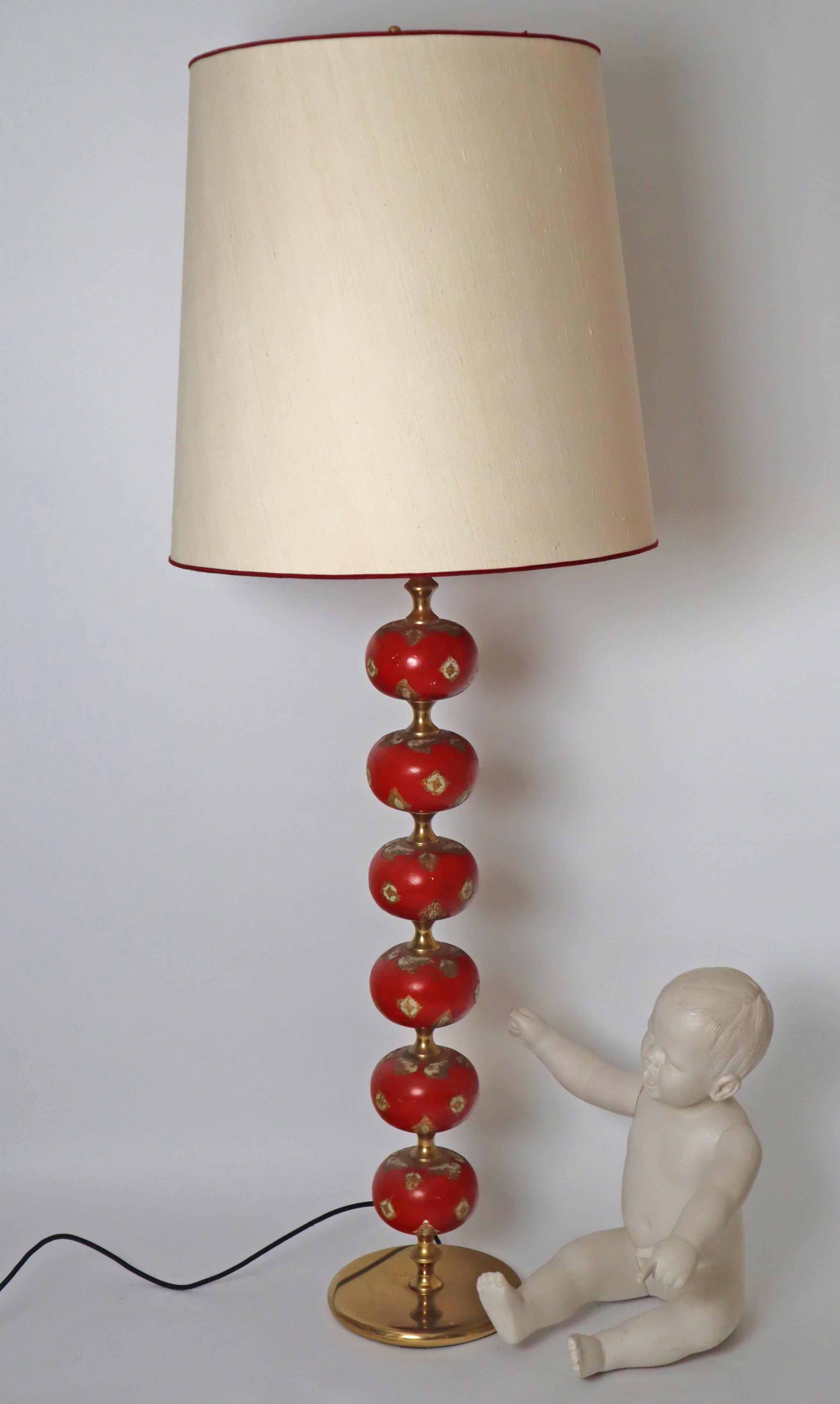 Luxuriöse schwedische skandinavisch moderne rote Stehlampe Stilarmatur Tranas, 1960er Jahre im Angebot 10