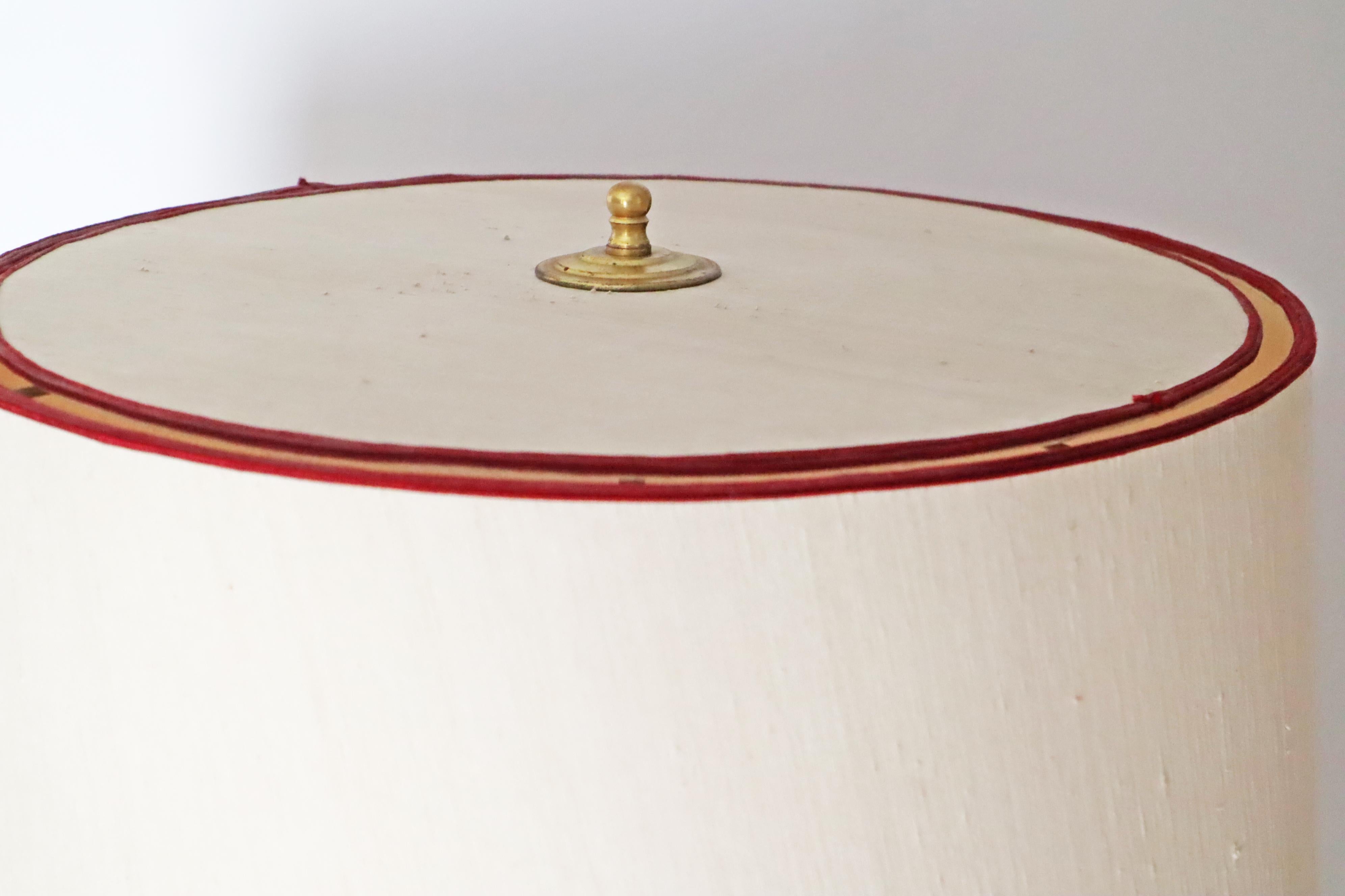 Luxuriöse schwedische skandinavisch moderne rote Stehlampe Stilarmatur Tranas, 1960er Jahre (Mitte des 20. Jahrhunderts) im Angebot
