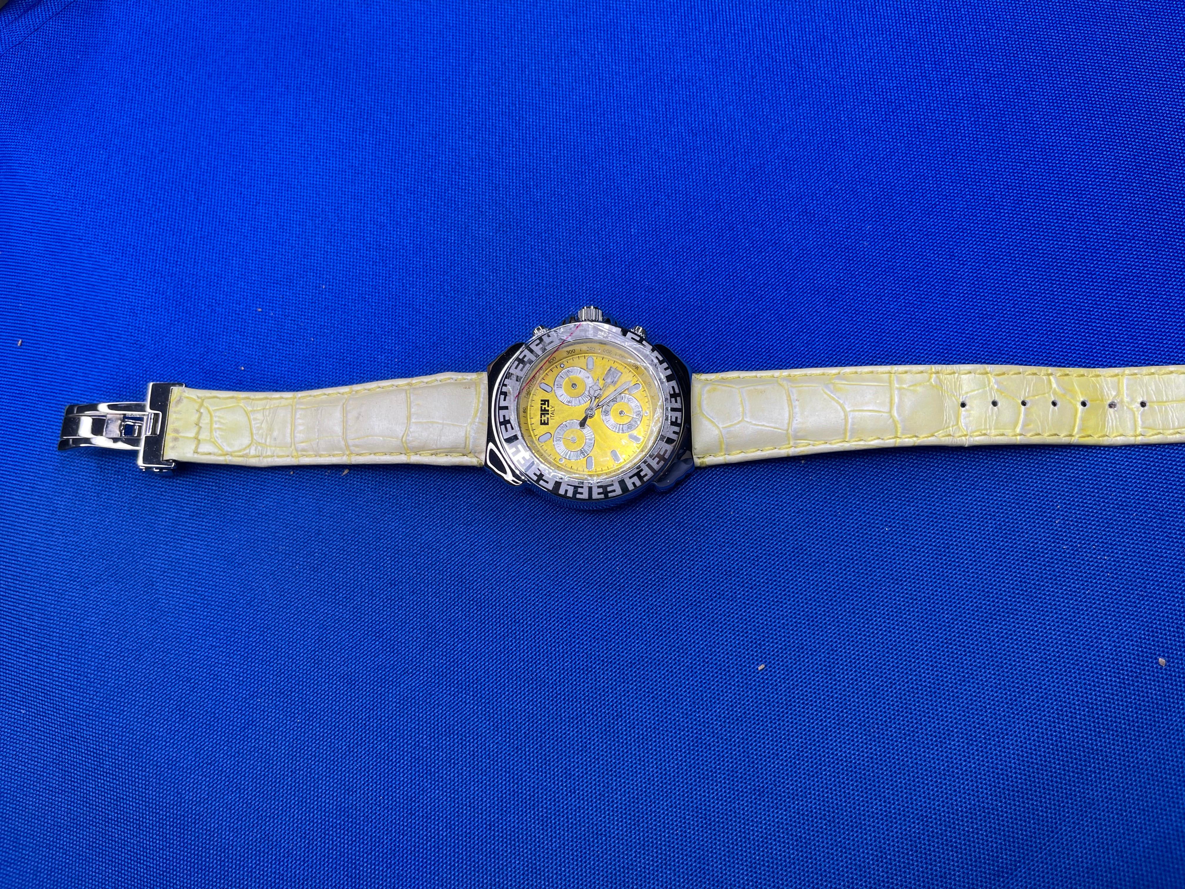 Luxury Swiss Quartz Exotic Leather Band Watch In New Condition For Sale In Oakton, VA