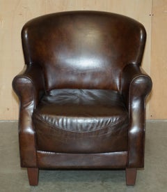 LUJO TIMOTHY OULTON TEñIDO A MANO CUERO MARRON ARMADERA DE AVIADOR CON RINCÓN DE METAL