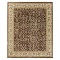 Luxury Traditional Hand-Knotted Bakhtiari Brown & Cream 11x19 Rug