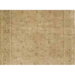 Luxury Traditional Hand-Knotted Devon Gold/Brown 12x18 Rug