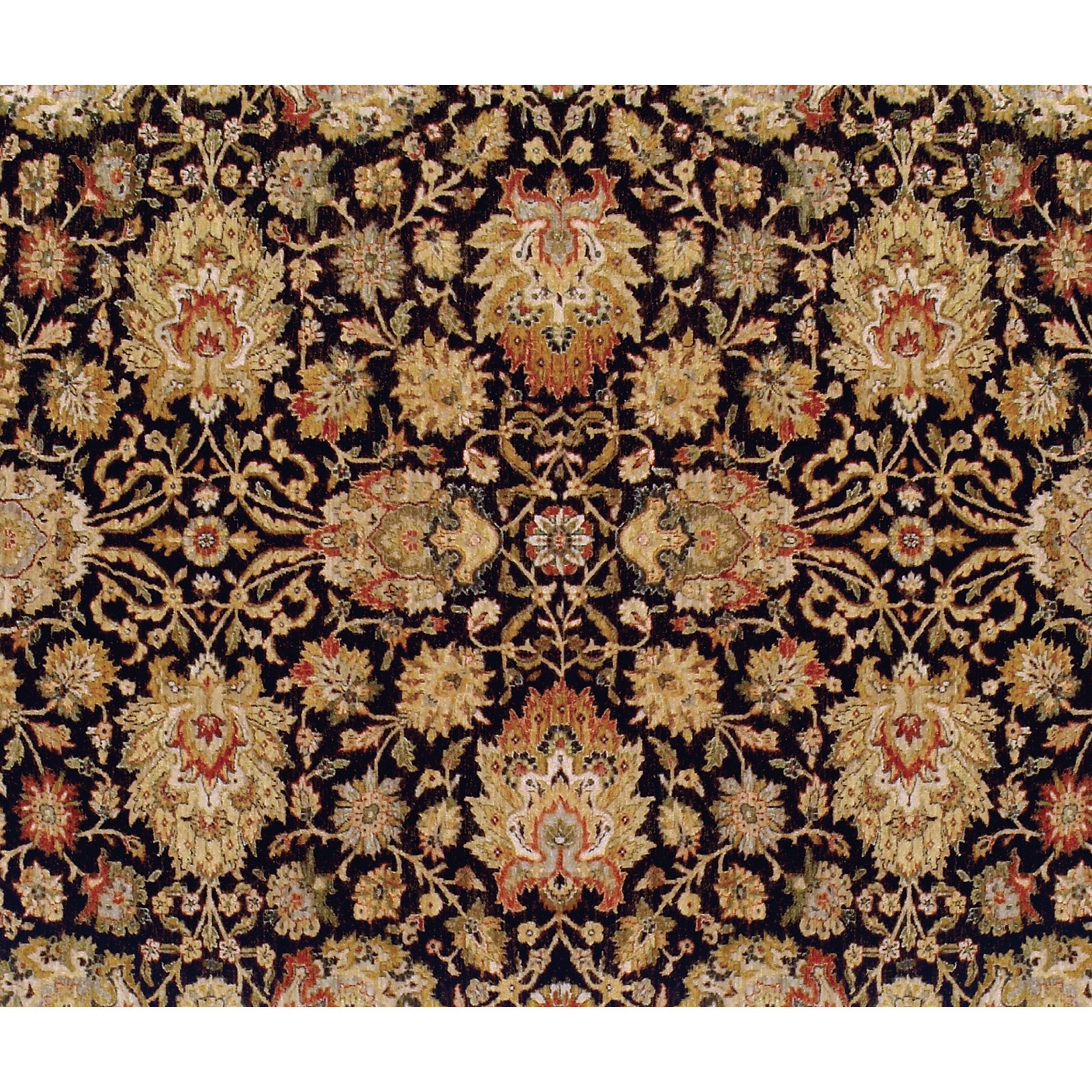 Luxuriöser traditioneller handgeknüpfter Distressed Agra Charcoal/Cream 12x Teppich (Indisch) im Angebot