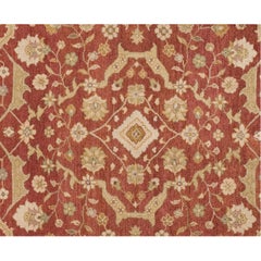 Luxury Traditional Hand-Knotted Ferrahan Red 12x15 Area Rug