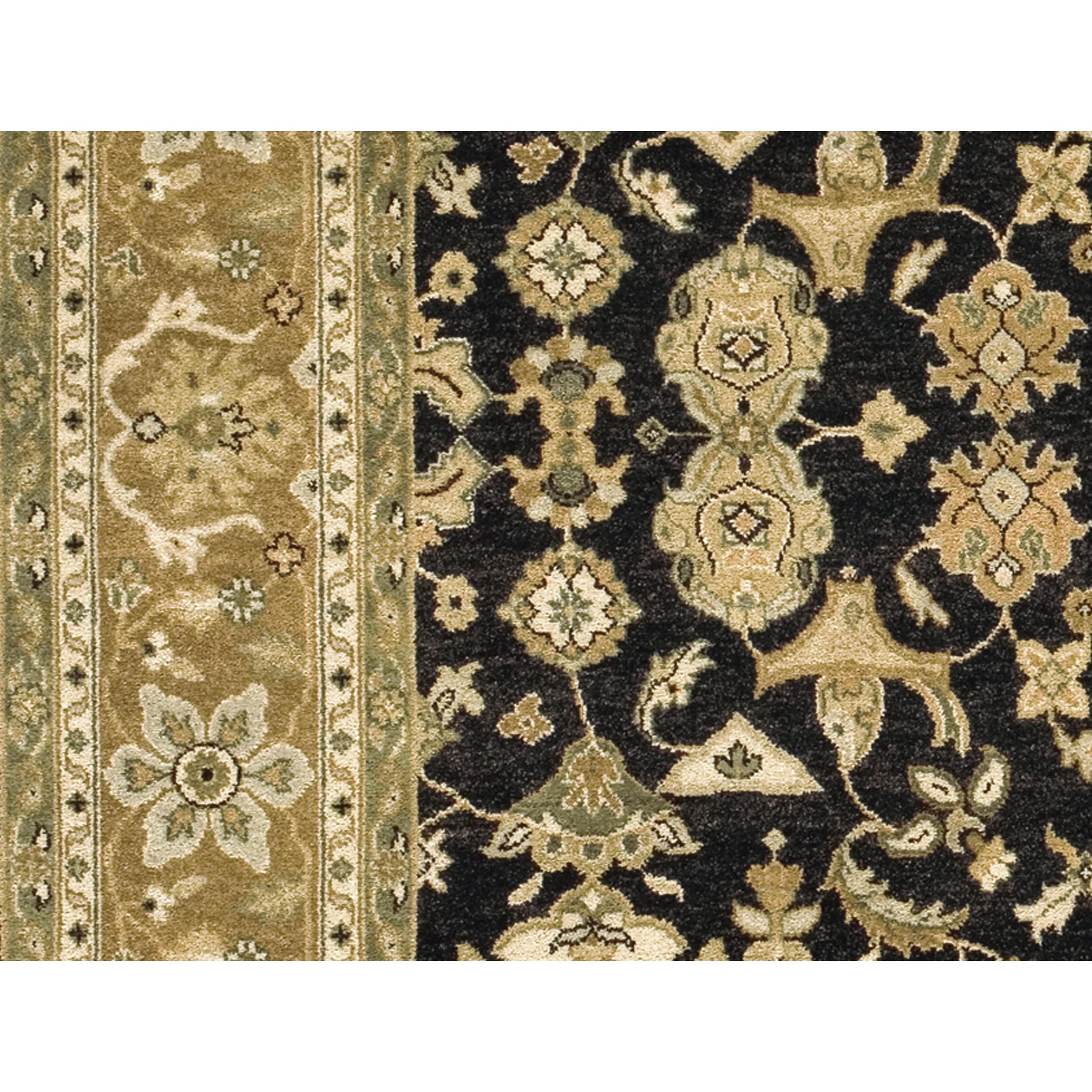 Meticulosamente elaborada, esta alfombra emplea las más intrincadas técnicas tradicionales de tejido de la India, guiadas por la pericia de hábiles artesanos. Elaborados con las lanas más finas y exquisitas, famosas por su excepcional calidad y