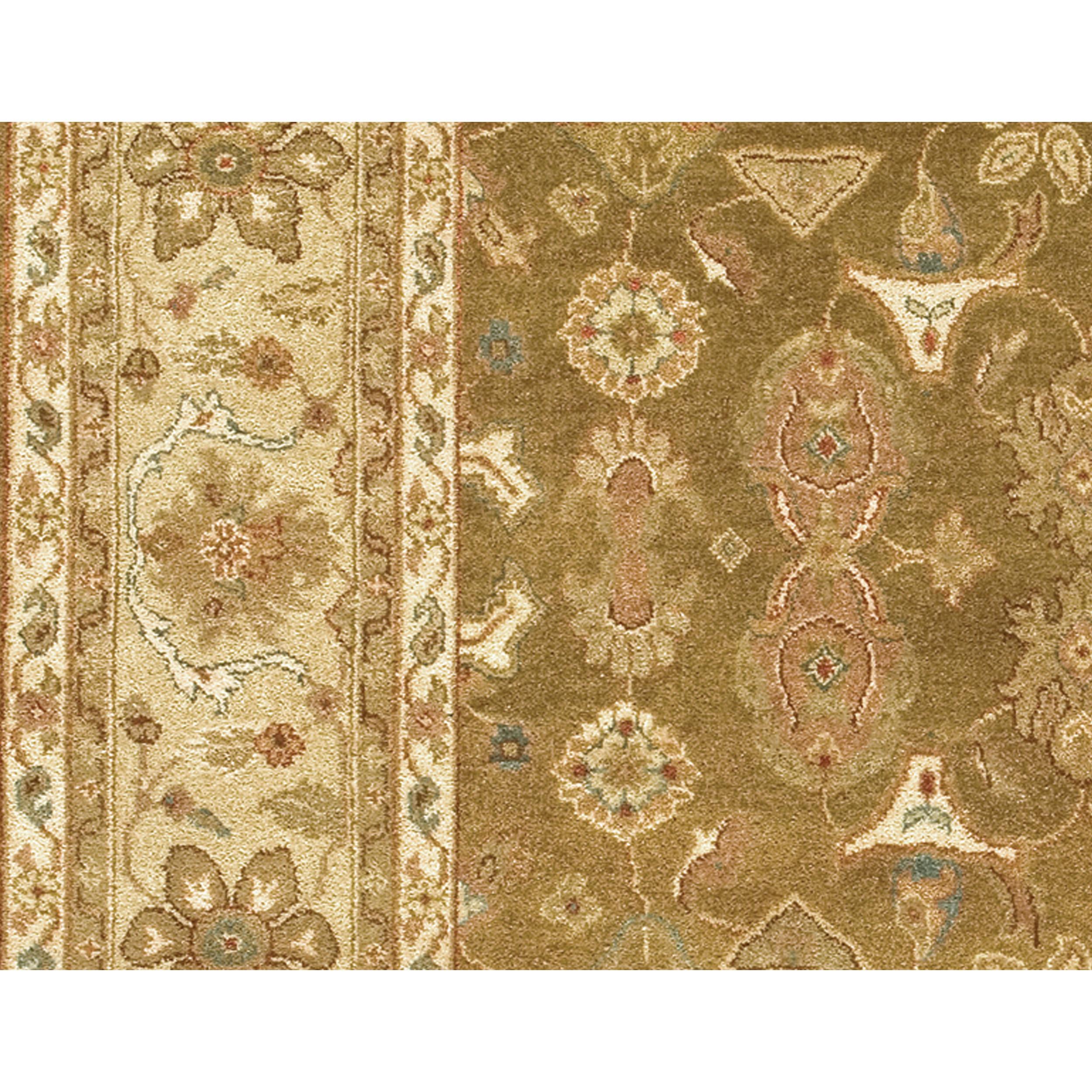 Luxury Traditional Hand-Knotted Mahal Camel & Gold 11x19 Rug In New Condition For Sale In Secaucus, NJ