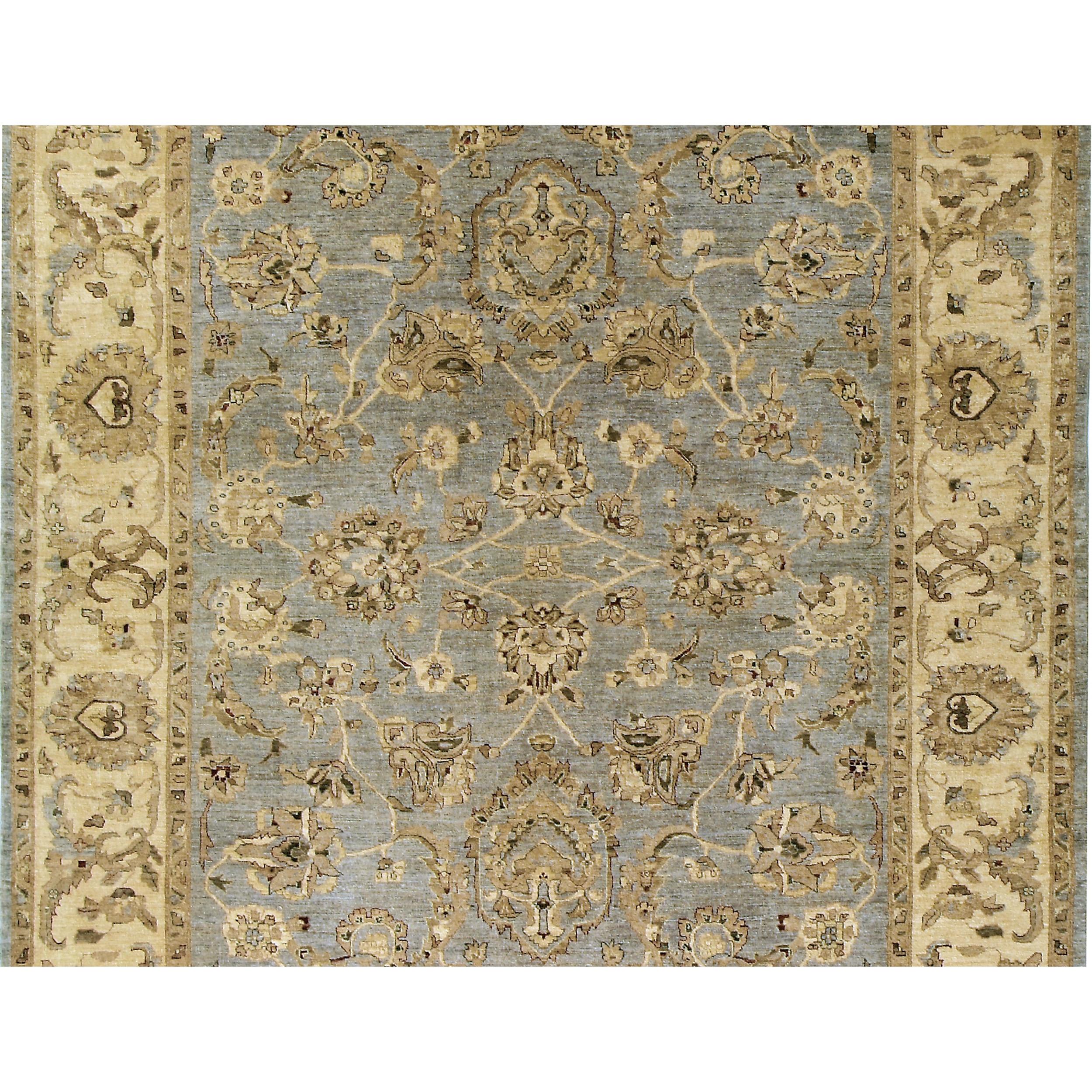 Luxury Traditional Hand-Knotted Mahal Grey & Cream 12X18 Rug In New Condition For Sale In Secaucus, NJ