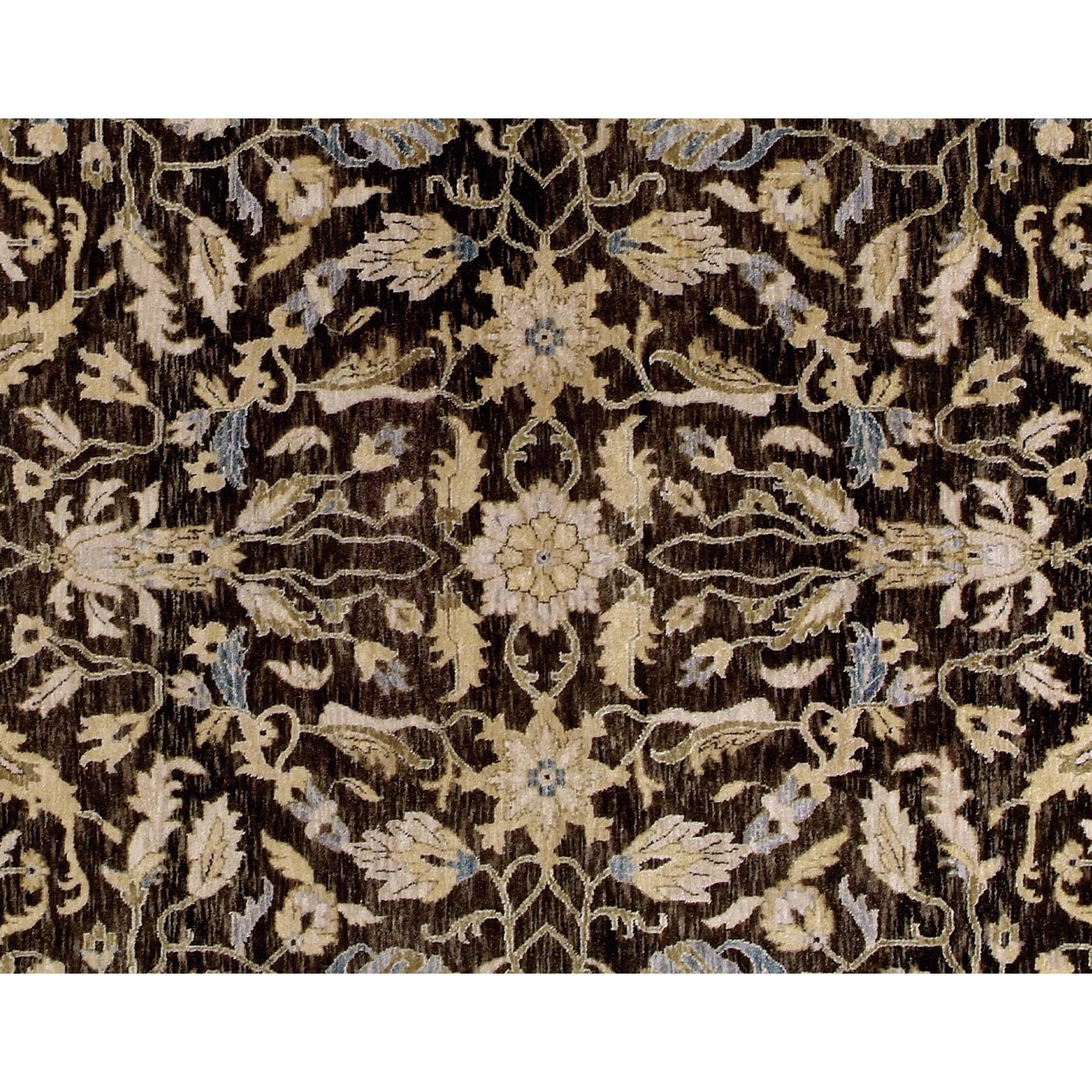 Luxury Traditional Hand-Knotted Oushak Chestnut & Cream 14x24 Rug In New Condition For Sale In Secaucus, NJ