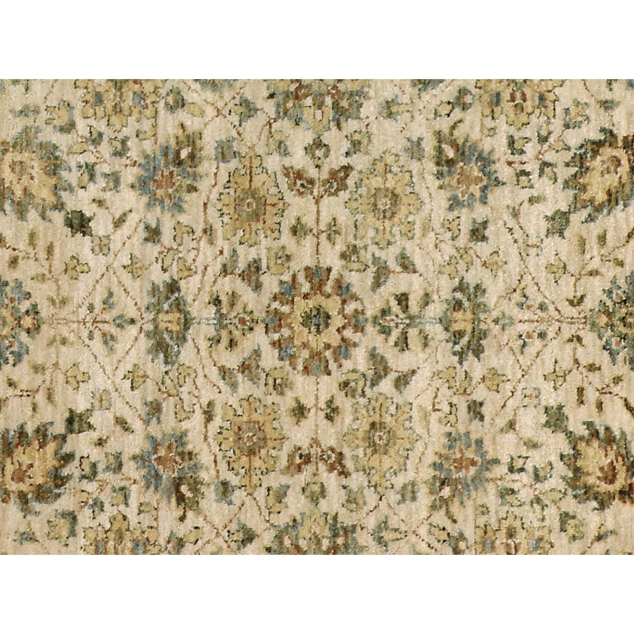 Luxury Traditional Hand-Knotted Tabriz Ivory & Ivory 14X24 Rug In New Condition For Sale In Secaucus, NJ