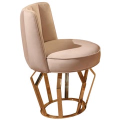 Luxury Upholstered Soft Velvet Dining Chair, Signature