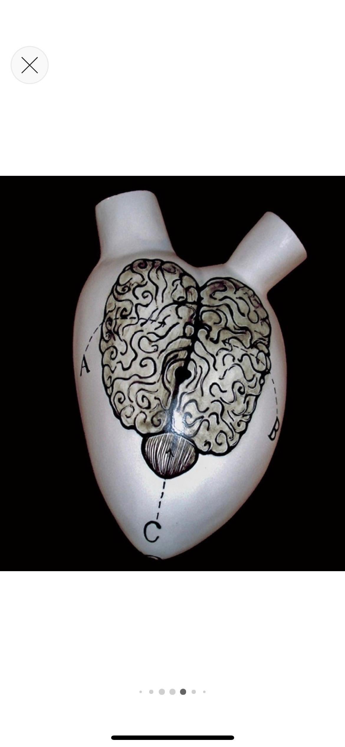 Luxus-Vase Gehirn. Porzellan. Handgefertigtes Design und handgefertigt in Italien, 2020 (Moderne) im Angebot