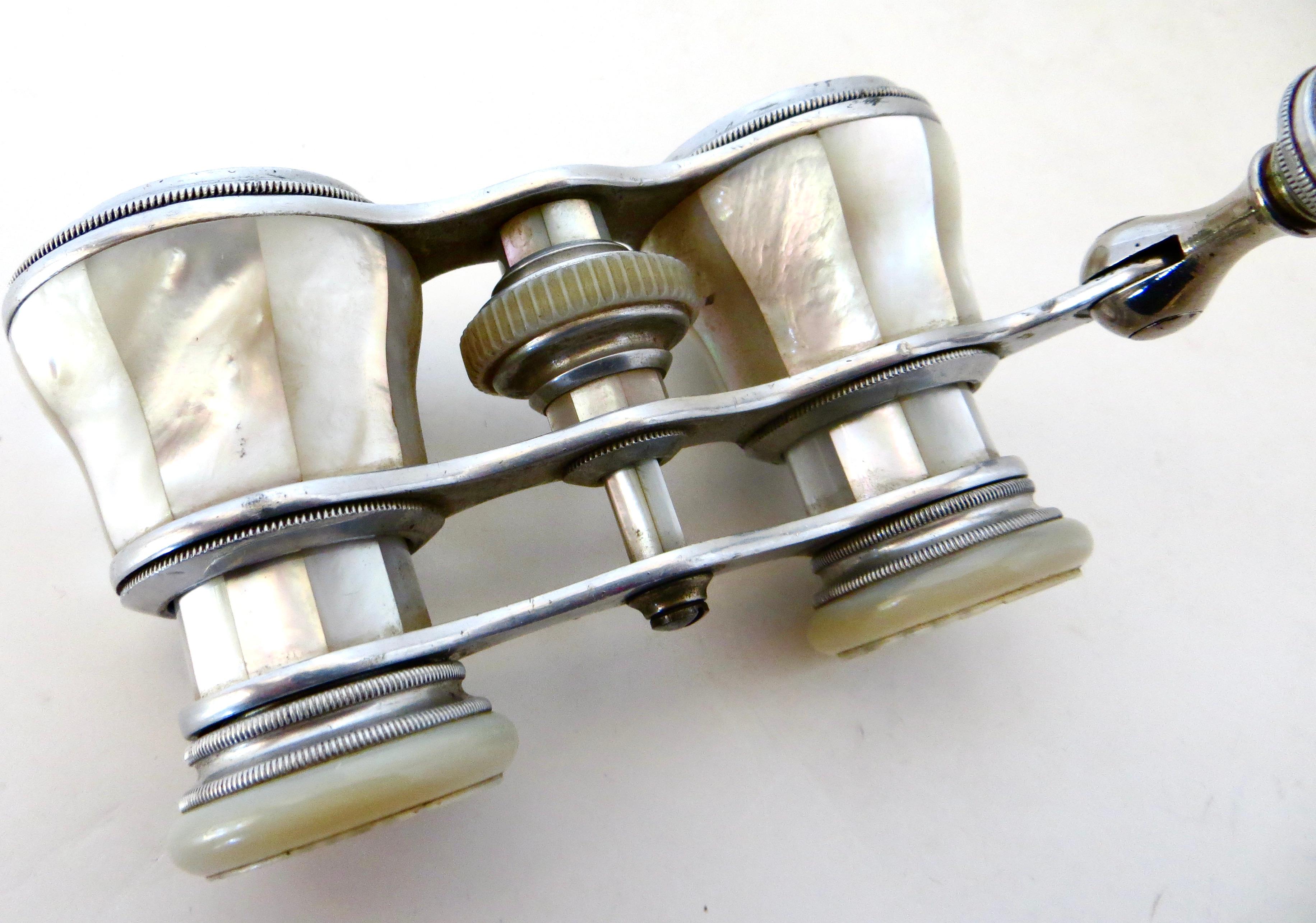 Luxury Victorian French Lorgnette Opera Glasses Marked 