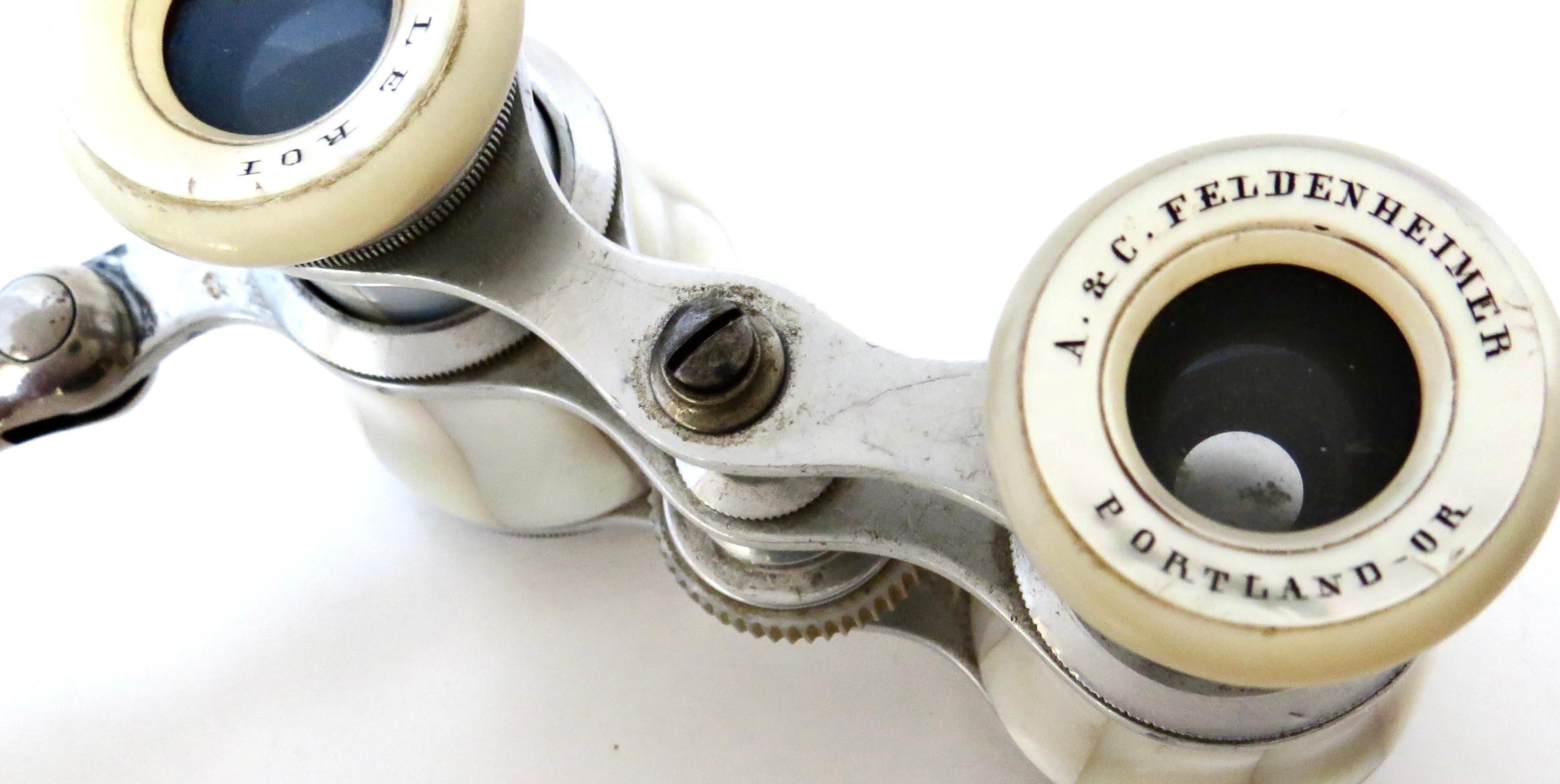 Late 19th Century Luxury Victorian French Lorgnette Opera Glasses Marked 