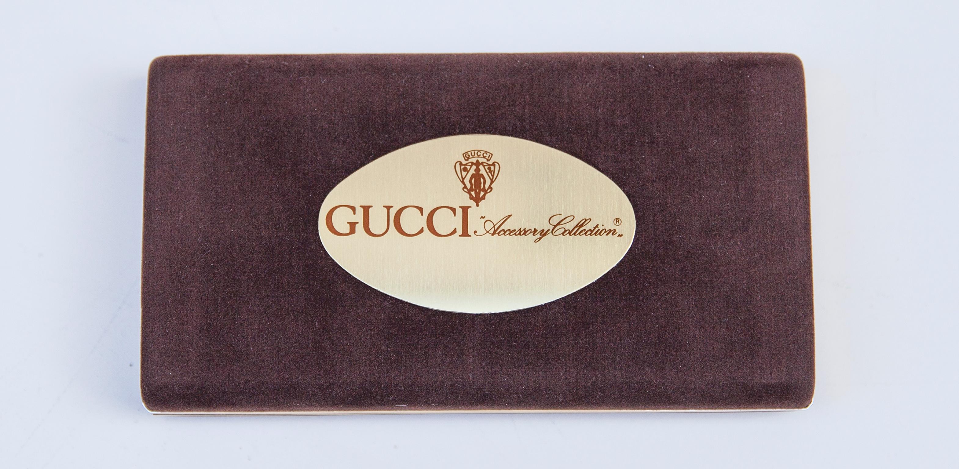 business card holder gucci