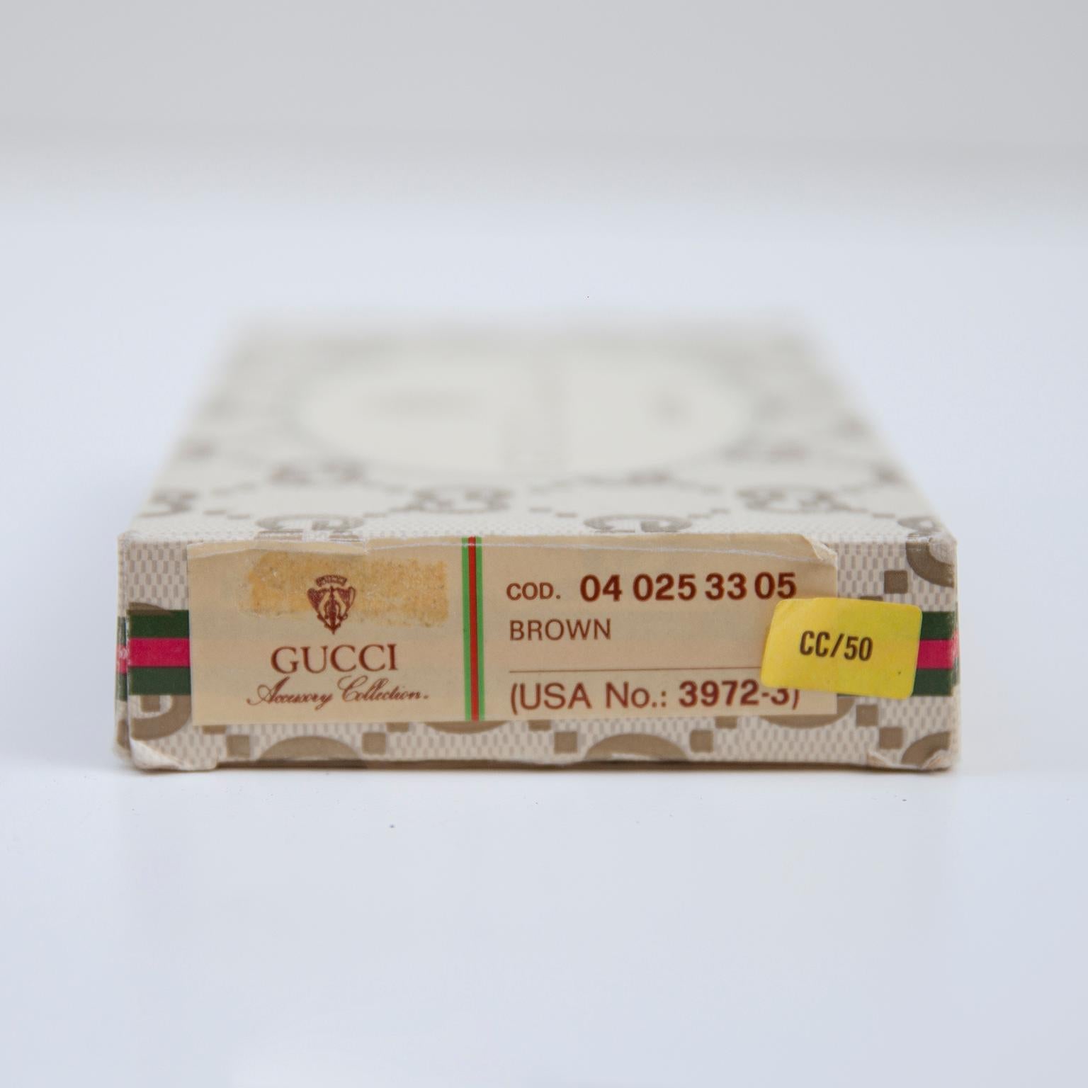 Late 20th Century Luxury Vintage Gucci Business Card Holder Box, 1970