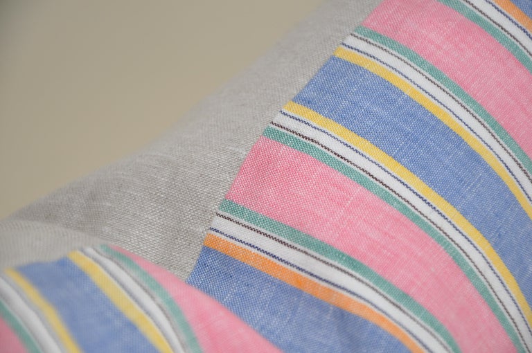 Luxury Vintage Irish Linen Pillow by Katie Larmour Couture Cushions