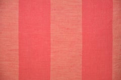 Luxury Vintage Irish Linen Pillow by Katie Larmour Couture Cushions Red Coral