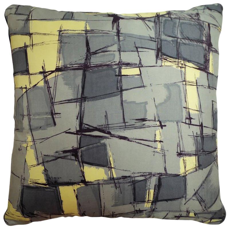 Luxury Vintage Silk Cushion "Dubonnet Cinzano" Bespoke Pillow - Made in London