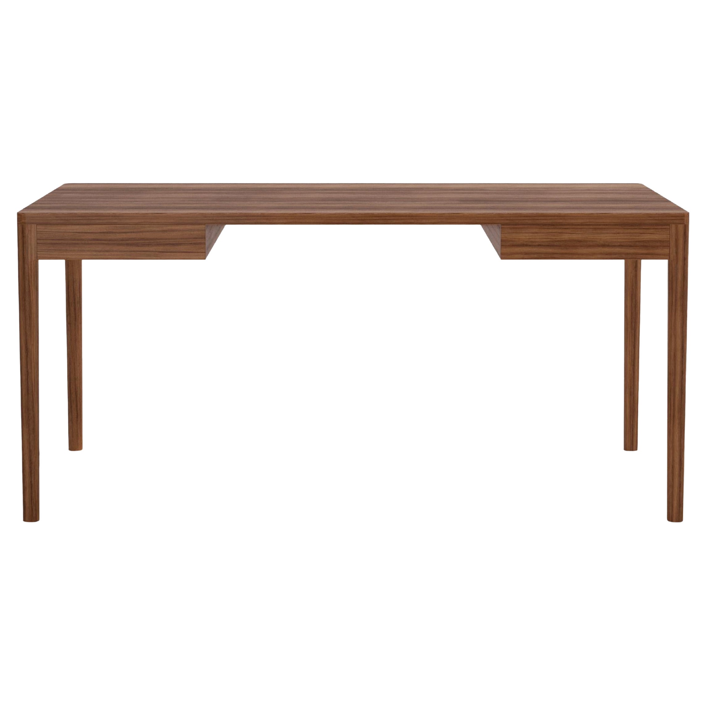 Luxury Walnut Work Desk – Minimalist Executive Office Desk  Modern Craftsmanship