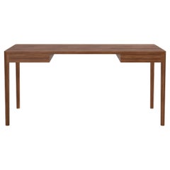 Luxury Walnut Work Desk – Minimalist Executive Office Desk  Modern Craftsmanship